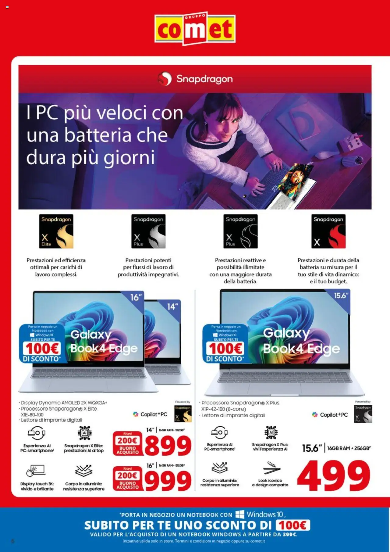 Volantino Comet del 25.08.2025 | Pagina: 6 | Prodotti: Tè, Top, PC, Alluminio