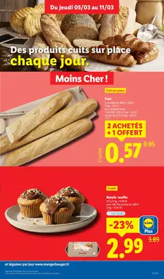 LIDL - Prévisualisation de Nutella muffin, 172 g valide à partir de 05.03.2026 | Page: 9