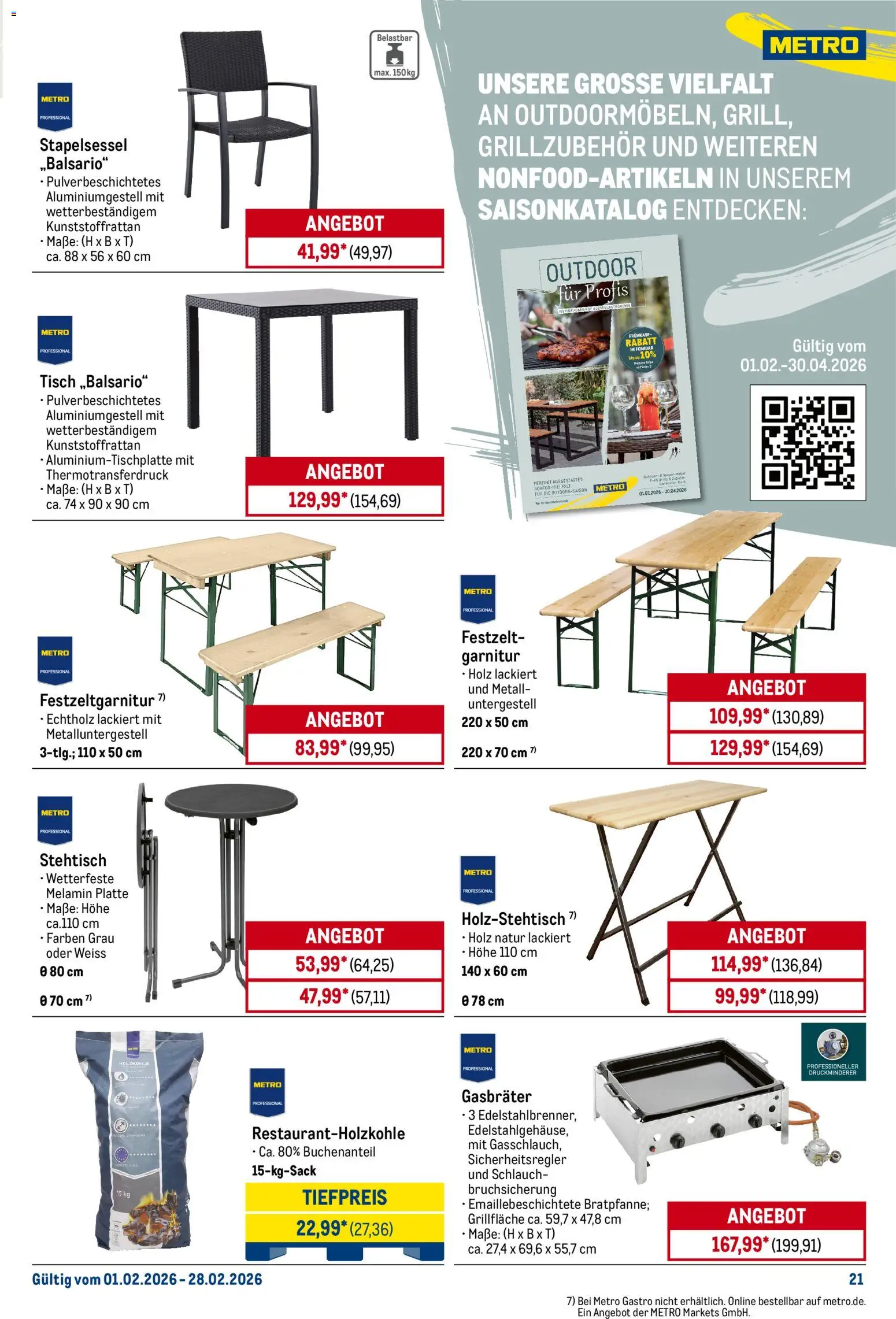 Metro Monats-Menü – gültig ab 01.02.2026 | Seite: 21 | Produkte: Tisch