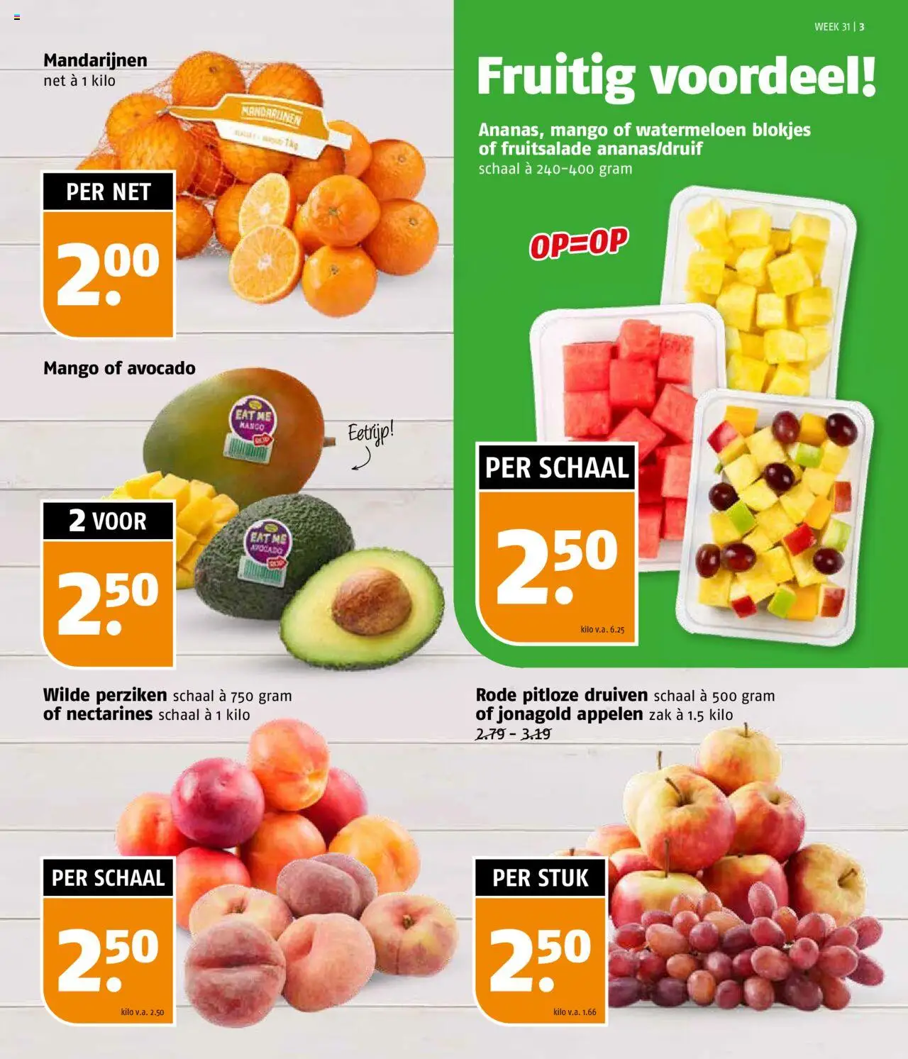  | Pagina: 3 | Producten: Nectarines, Mandarijnen, Mango, Druiven