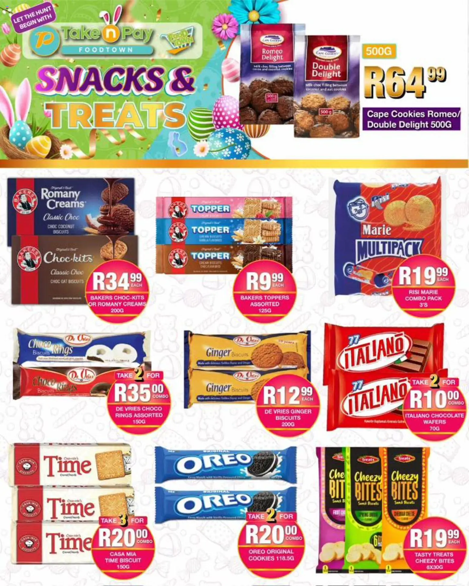 New Take n Pay catalogue – valid from 23.03.2026 | Page: 7 | Products: Biscuits, Chocolate, Snacks, Cream