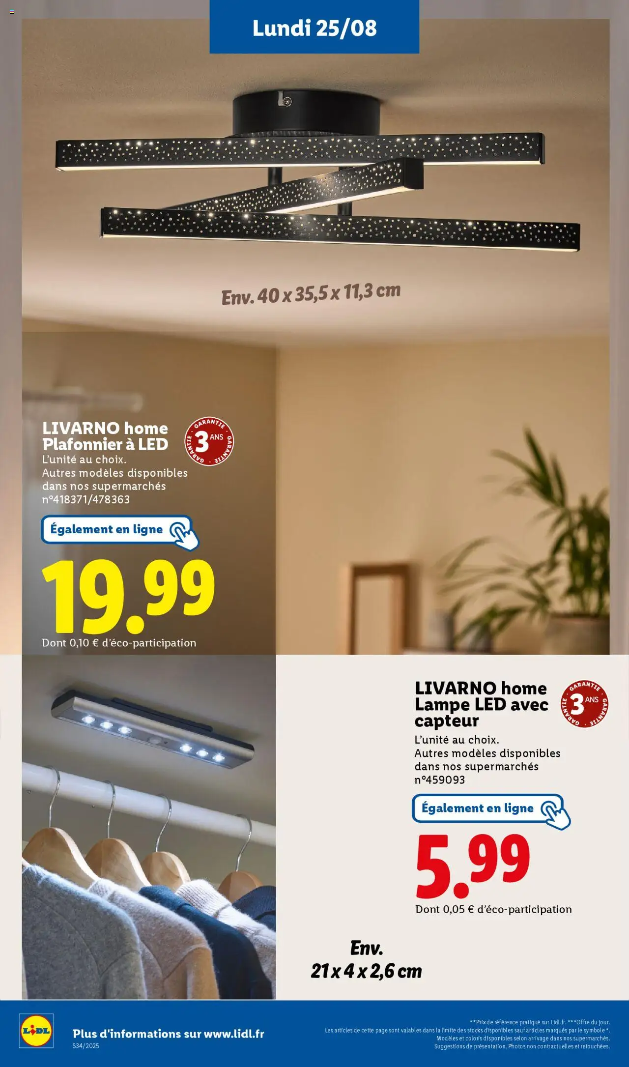  | Page: 32 | Produits: lampe LED, Plafonnier, Lampe