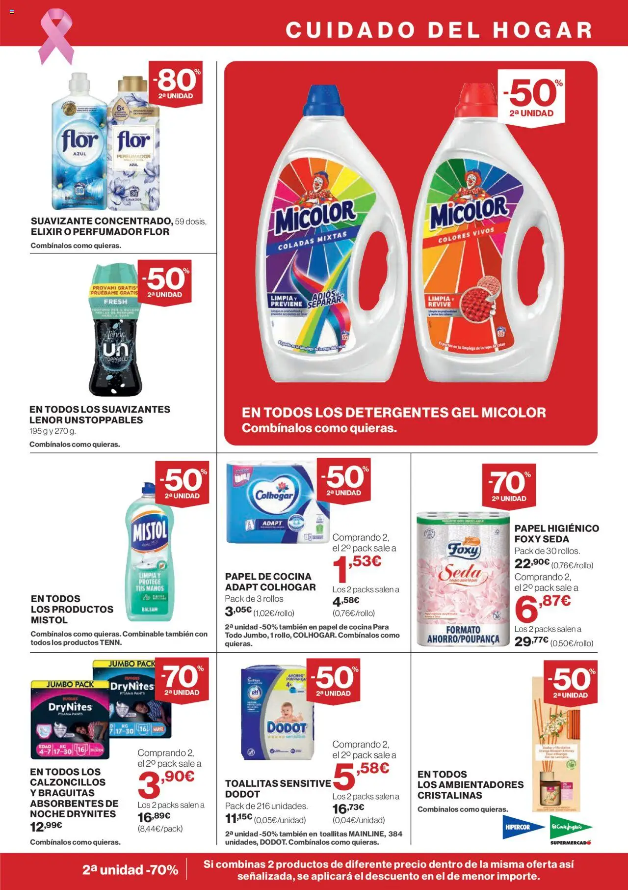 Hipercor catálogo │ válido desde el 09.10.2025 | Página: 25 | Productos: Papel higienico, Suavizante, Cocina