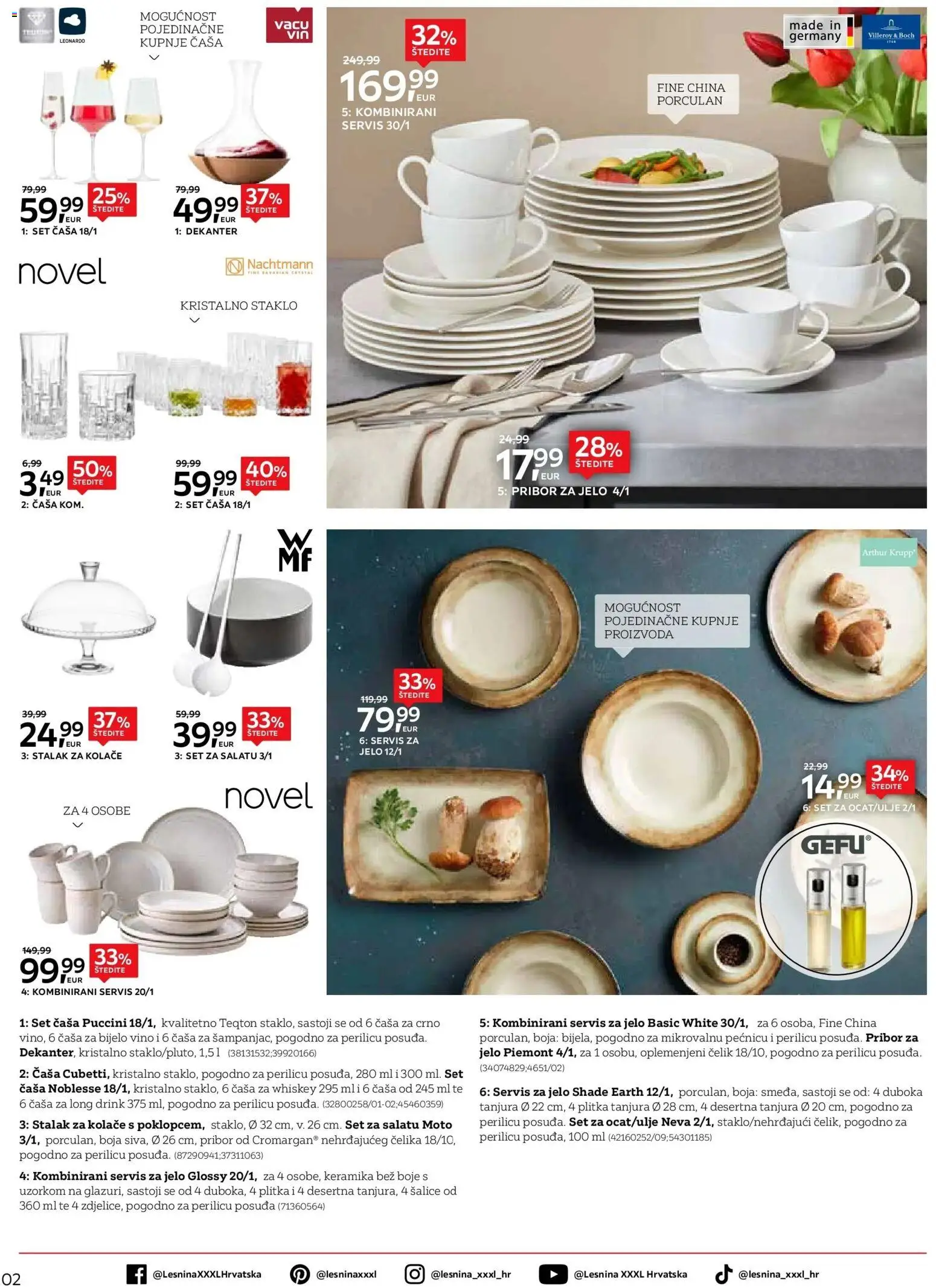 Lesnina katalog | vrijedi od 30.03.2026 | Stranica: 2 | Proizvodi: Bijelo vino, Vino, Pribor za jelo