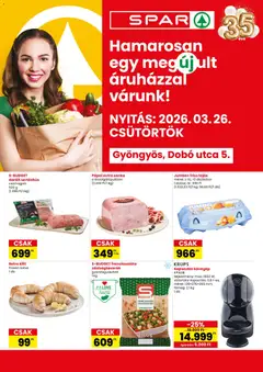 Spar Gyöngyös üzlet megújulás - amely érvényes a következő dátumtól: 26.03.2026