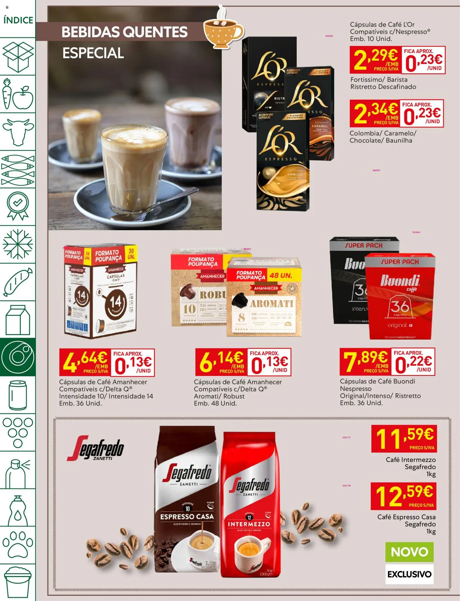Recheio folheto │ válido de 17.02.2026 | Página: 34 | Produtos: Cafe buondi, Nespresso, Café
