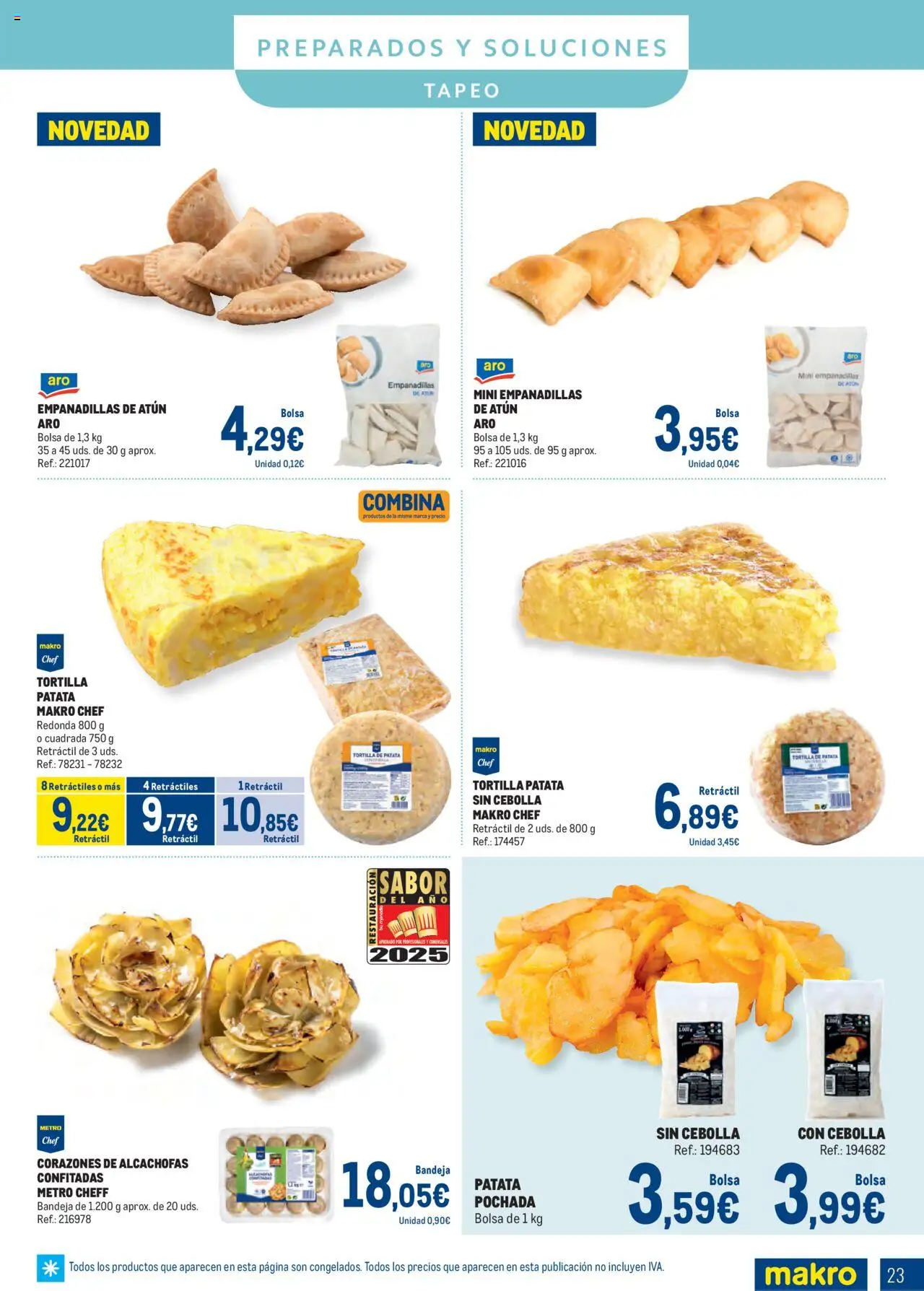 Makro - Congelados Centro │ válido desde el 04.08.2025 | Página: 23 | Productos: Παγωμένο τσάι, Bolsa, Bandeja