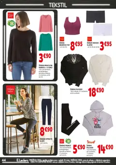 E.leclerc katalog akcije – veljaven od 04.02.2026 | Stran: 44 | Izdelki: Pajkice, Majica, Pulover, Hlace