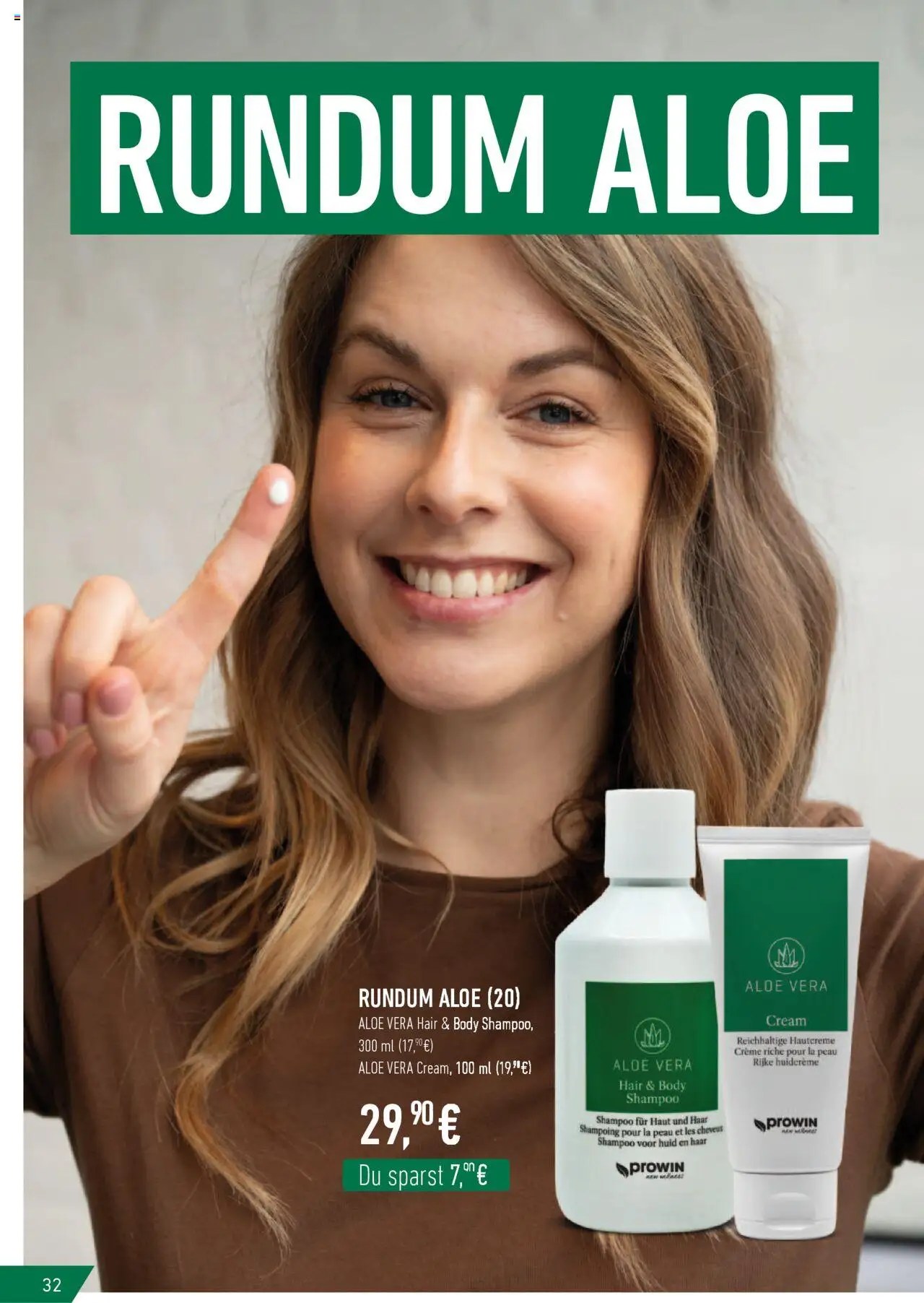 Katalog ProWin New Wellness  – gültig ab 01.10.2025 | Seite: 32 | Produkte: Shampoo, Creme