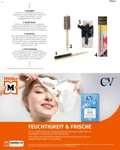 CV HYDRO Hyaluron Express Tuchmaske, Die CV HYDRO Hyaluron Express Tuchmaske versorgt die Haut 24h mit Feuchtigkeit und verleiht ihr ein Frische-Kick! Feine Linien und Trockenheitsfältchen erscheinen gemildert und das Hautbild wirkt belebt und strahlend. – gültig ab 12.09.2025 | Seite: 33 | Produkte: Tuchmaske