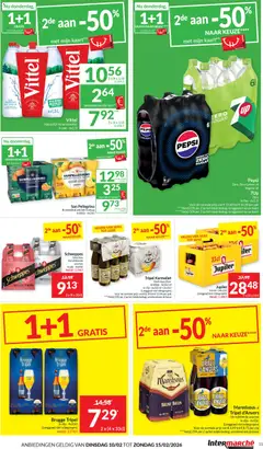 Intermarché folder week 7 - Voorbeeld van een folder van Intermarché, geldig van 10.02.2026 | Pagina: 11 | Producten: Bier, Pepsi, Mineraalwater, Kaart