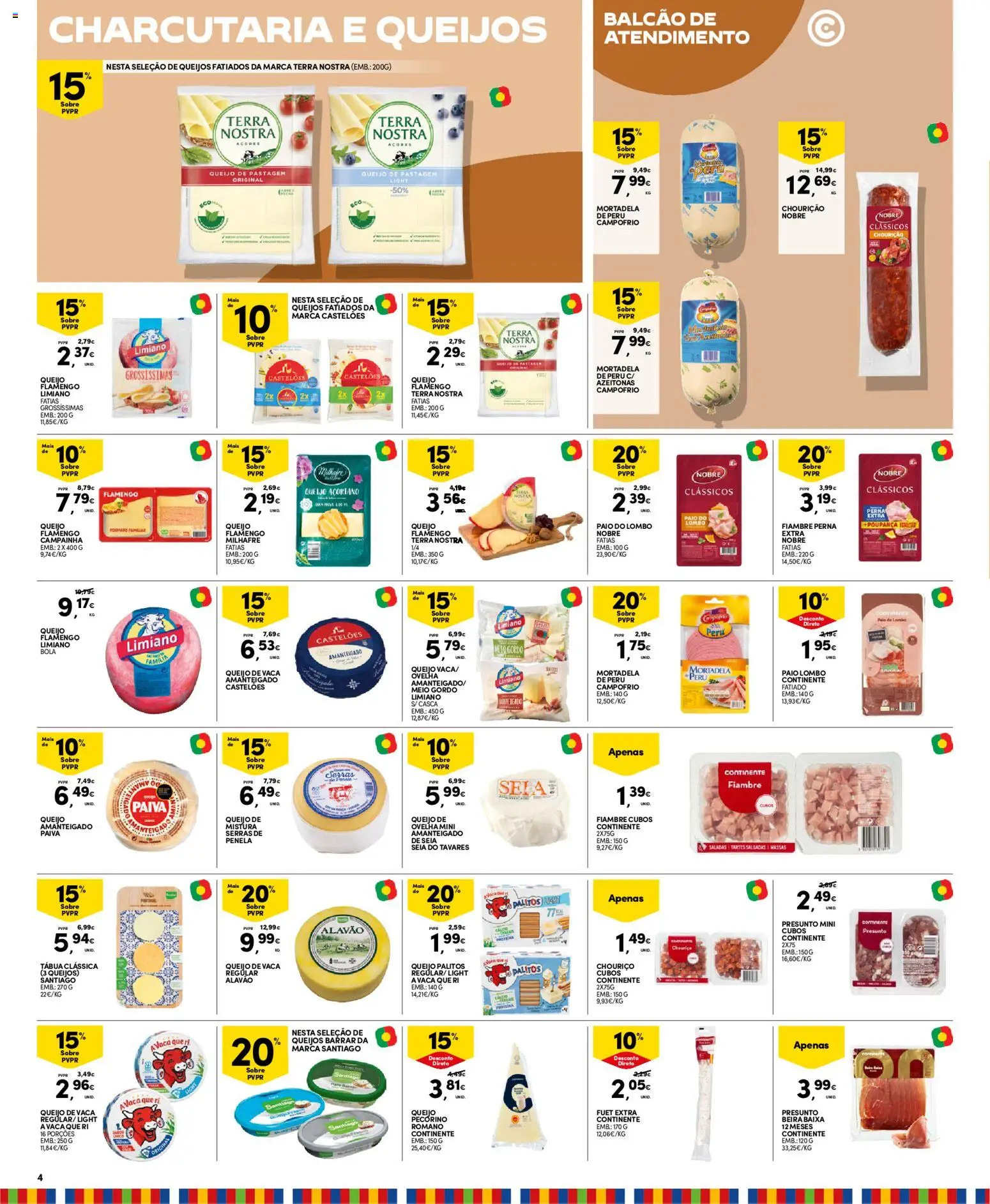 Continente - Madeira │ válido de 13.01.2026 | Página: 4 | Produtos: Campainha, Saladas, Queijo, Lombo