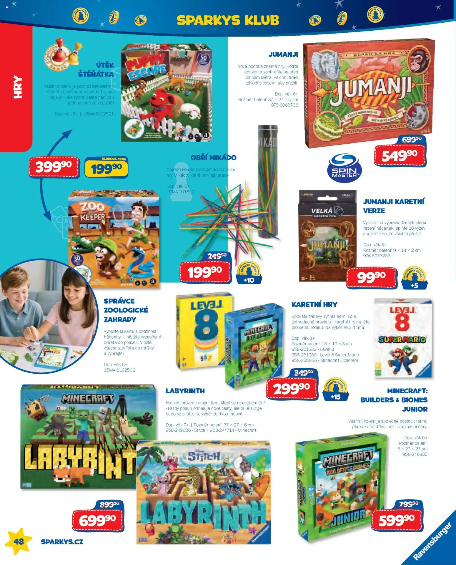 Sparkys katalog Léto 2026 od 01.05.2026 | Strana: 48 | Produkty: Hra, Stitch