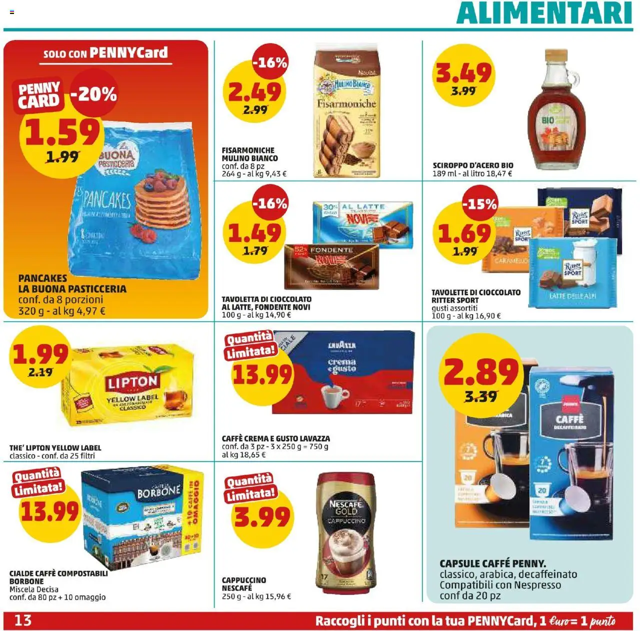 Volantino PENNY del 25.09.2025 | Pagina: 13 | Prodotti: Crema, Caffè, Latte, Lavazza