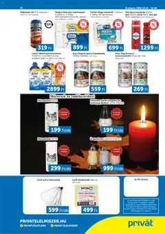 PRIVÁT Déli vármegyék - amely érvényes a következő dátumtól: 16.10.2025 | Oldal: 4 | Termékek: Kisela pavlaka, Törlőkendő, Öblítő, Tusfürdő