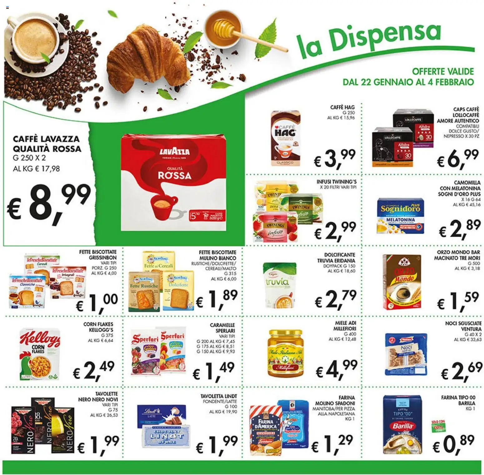 Volantino Coal del 22.01.2026 | Pagina: 15 | Prodotti: Caffè, Fette biscottate, Lavazza, Macinato