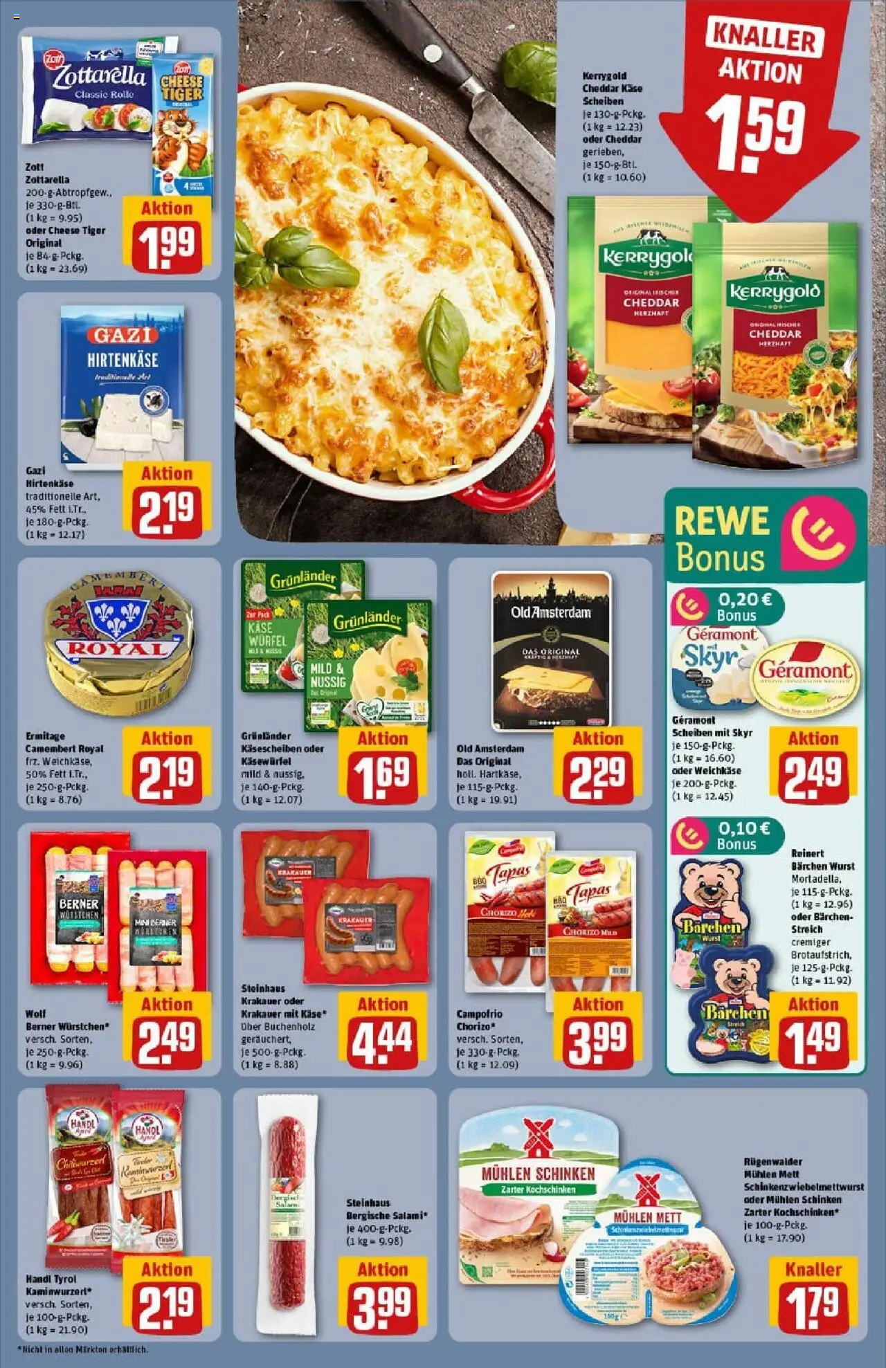 Rewe prospekt Geesthacht	 – gültig ab 01.09.2025 | Seite: 15 | Produkte: Geramont, Käse, Wurst, Salami