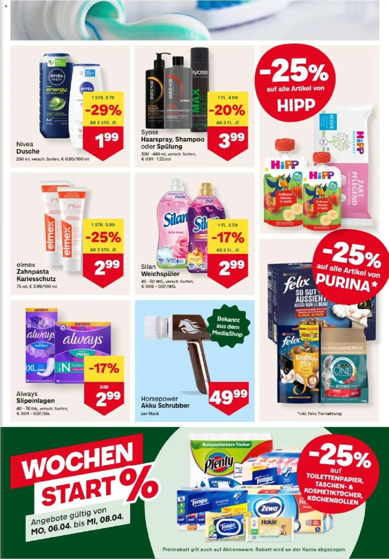 MPREIS Absam gültig ab 02.04.2026 | Seite: 11 | Produkte: Duft, Shampoo, Äpfel, Zahnpasta