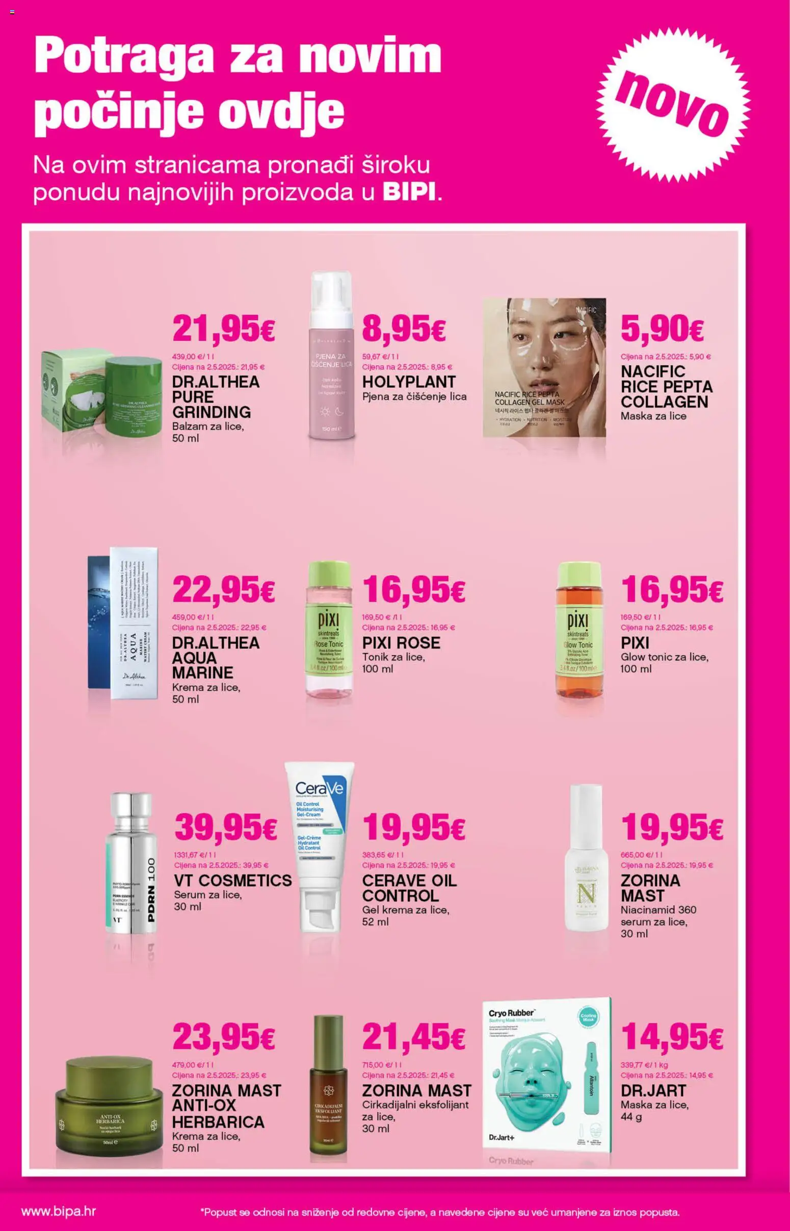 Bipa katalog | vrijedi od 02.04.2026 | Stranica: 5 | Proizvodi: Mast, Maska, Tonic, Cerave