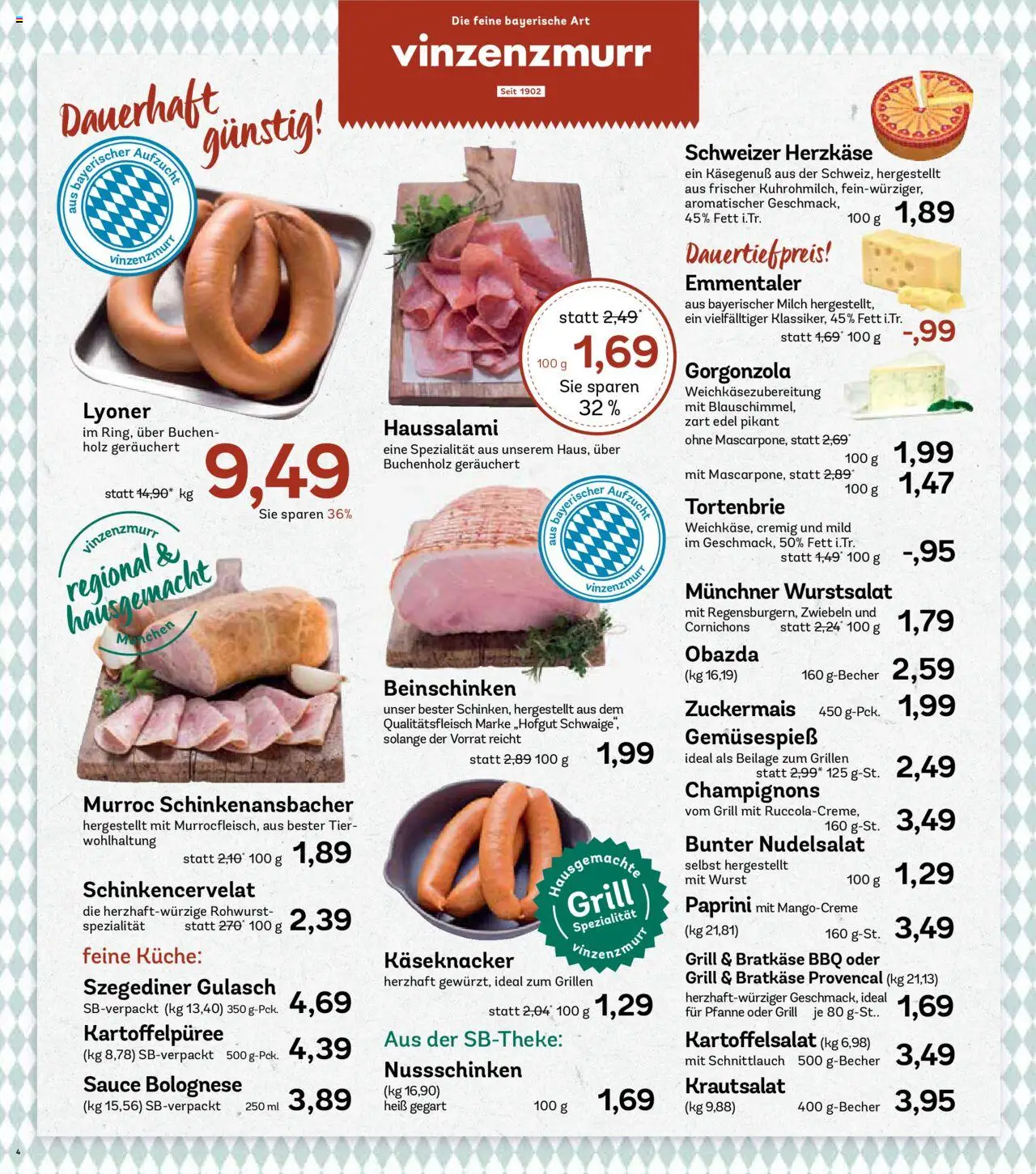 AEZ Prospekt 	 - gültig ab dem 21.07.2025 | Seite: 4 | Produkte: Grill, Milch, Zwiebeln, Gulasch