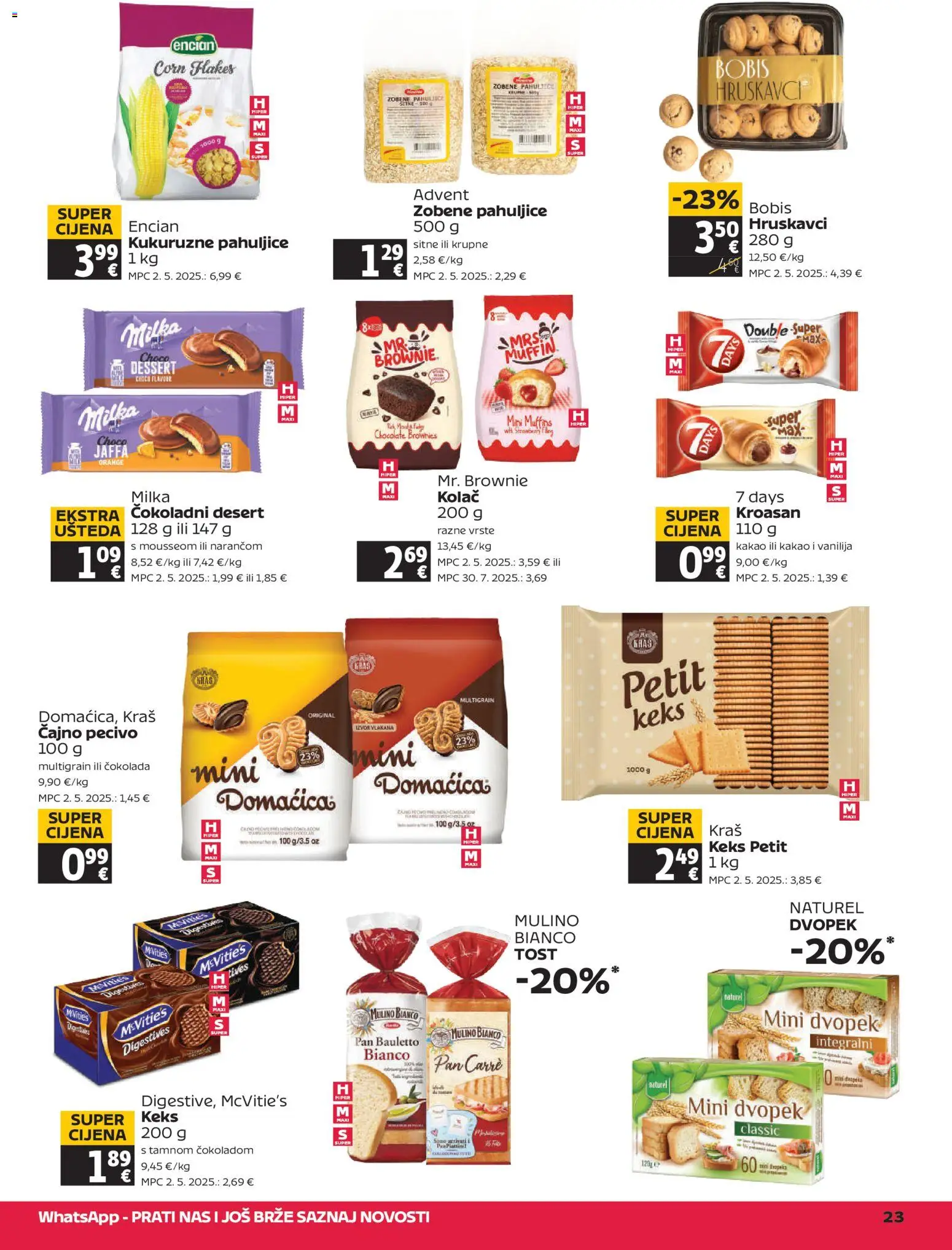 Tommy katalog | vrijedi od 06.11.2025 | Stranica: 23 | Proizvodi: Zobene pahuljice, Pahuljice, Milka, Kakao