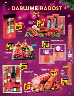 Náhled letáku Albert katalog - Hypermarket - Delikatesy od 03.12.2025 | Strana: 17 | Produkty: Salám, Šunka, Košík, Chorizo