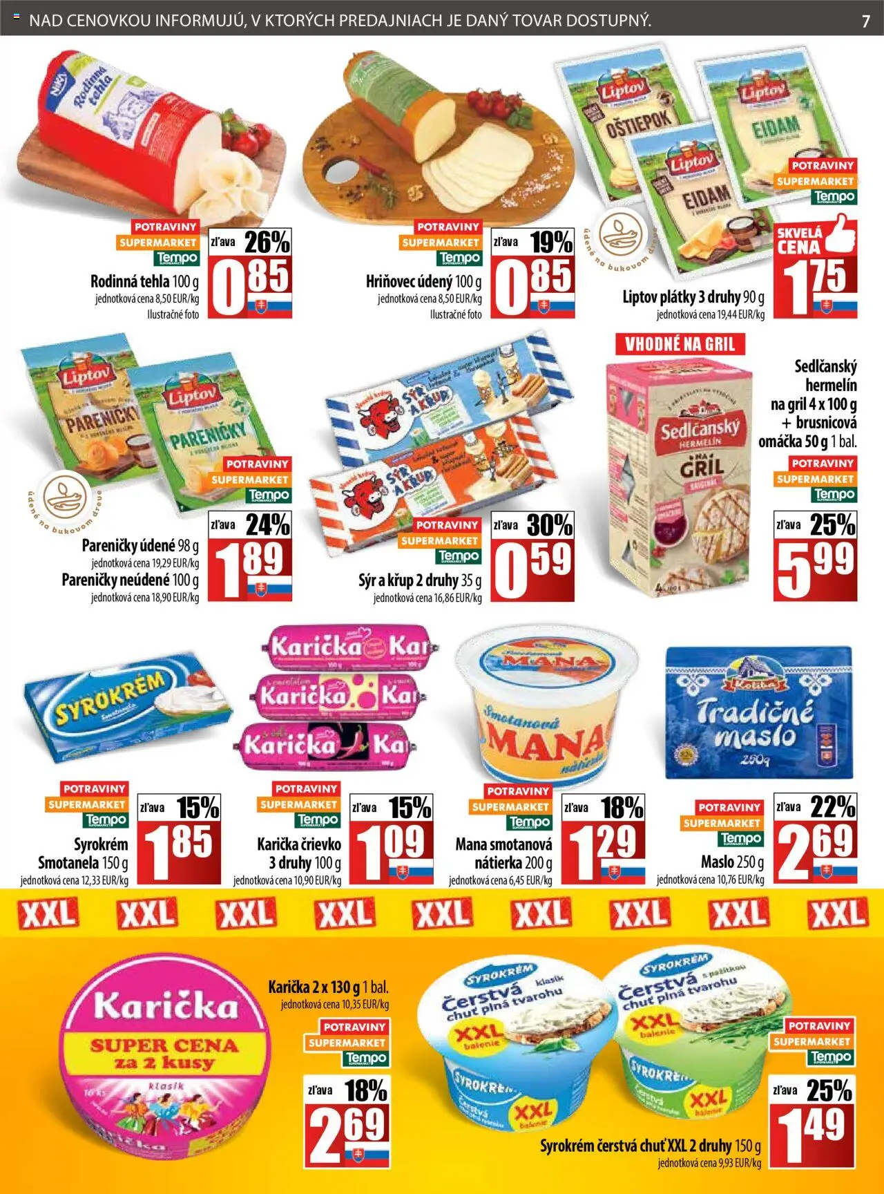 COOP Jednota leták │ platný od 07.08.2025 | Strana: 7 | Produkty: Gril, Maslo, Omáčka