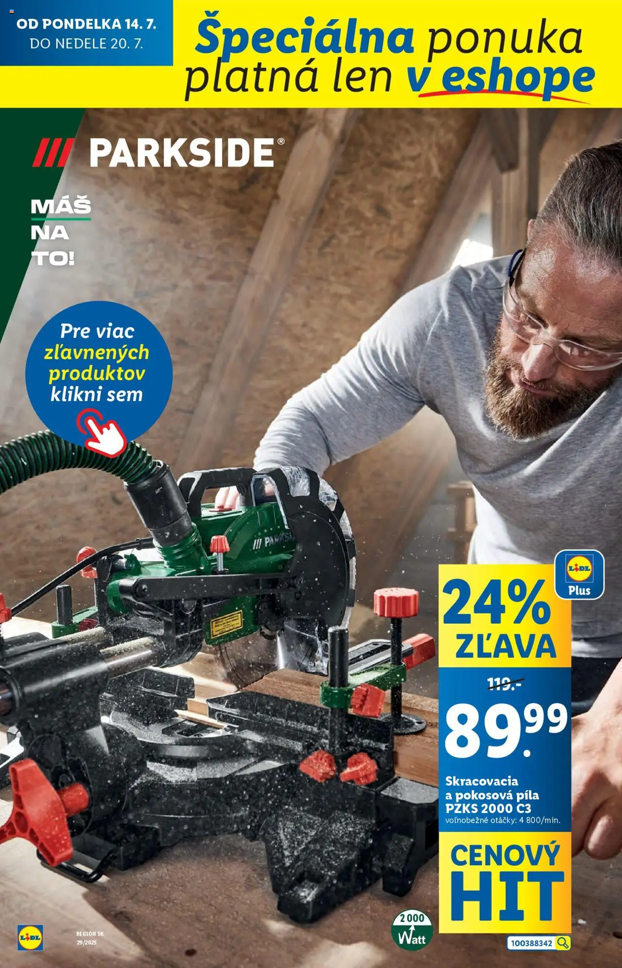Lidl leták │ platný od 14.07.2025 | Strana: 50 | Produkty: Píla, Parkside