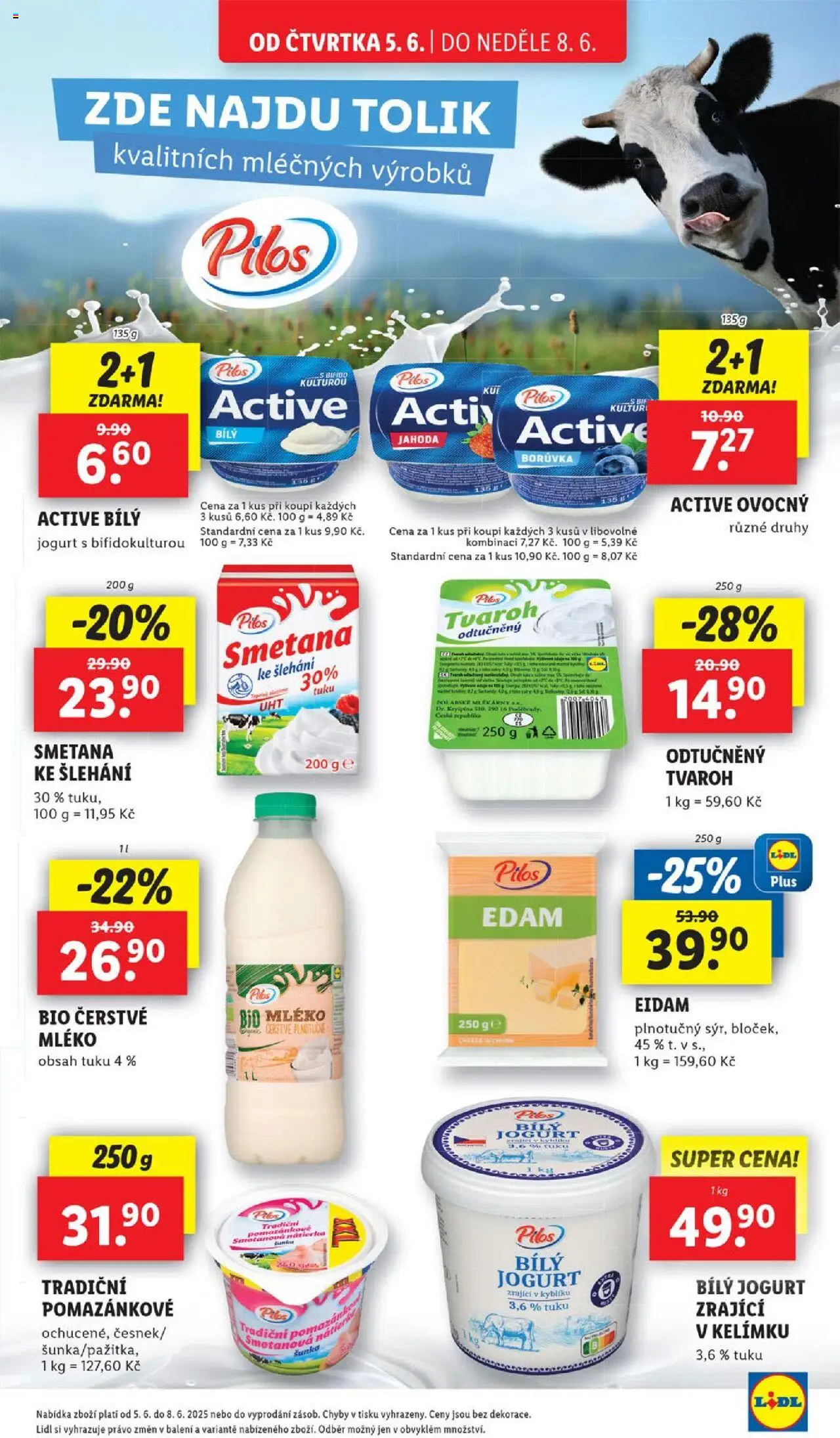 Lidl leták od 05.06.2025 | Strana: 19 | Produkty: Mléko, Jogurt, Smetana, Eidam