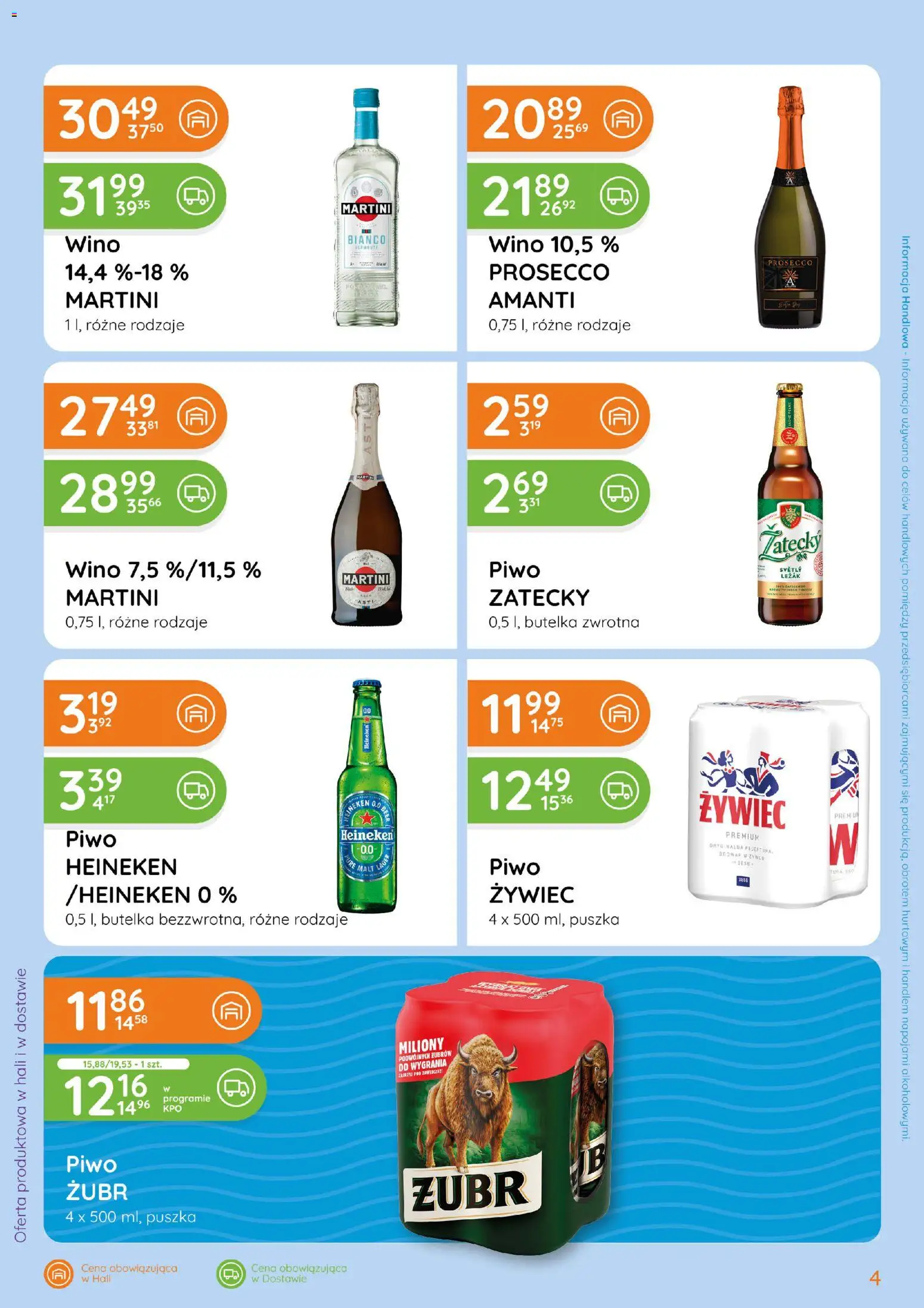 Eurocash Gazetka - Ofensywa Alkoholowa od 01.02.2026 | Strona: 4 | Produkty: Wino, Piwo, Prosecco, Heineken