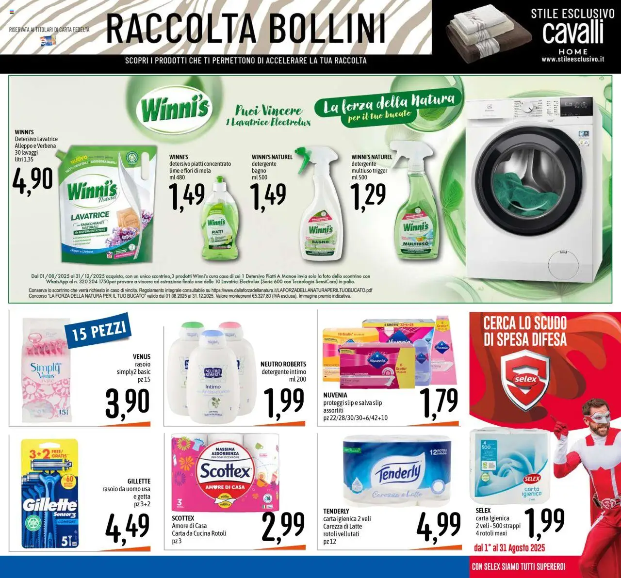 Volantino Emisfero del 07.08.2025 | Pagina: 17 | Prodotti: Rasoio, Carta igienica, Lime, Bagno