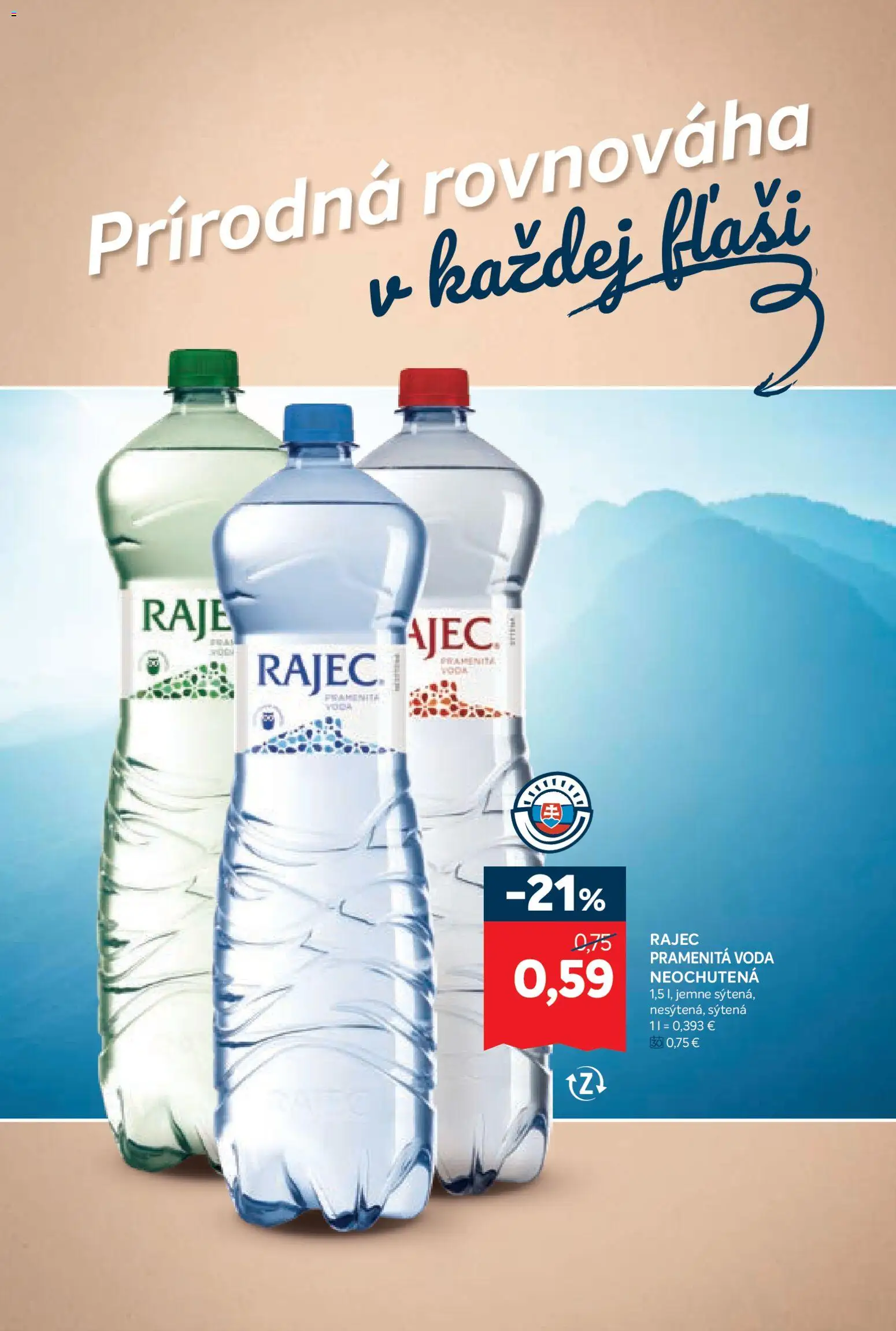 Nové Kraj akcie – leták je platný od 30.10.2025 | Strana: 11 | Produkty: Rajec, Voda