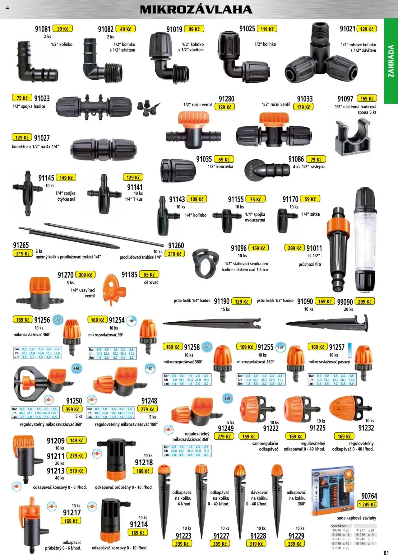 Hecht katalog - Podzim - zima 2025 od 01.09.2025 | Strana: 81 | Produkty: Zahrada, Konektor, Hadice, Odkapávač