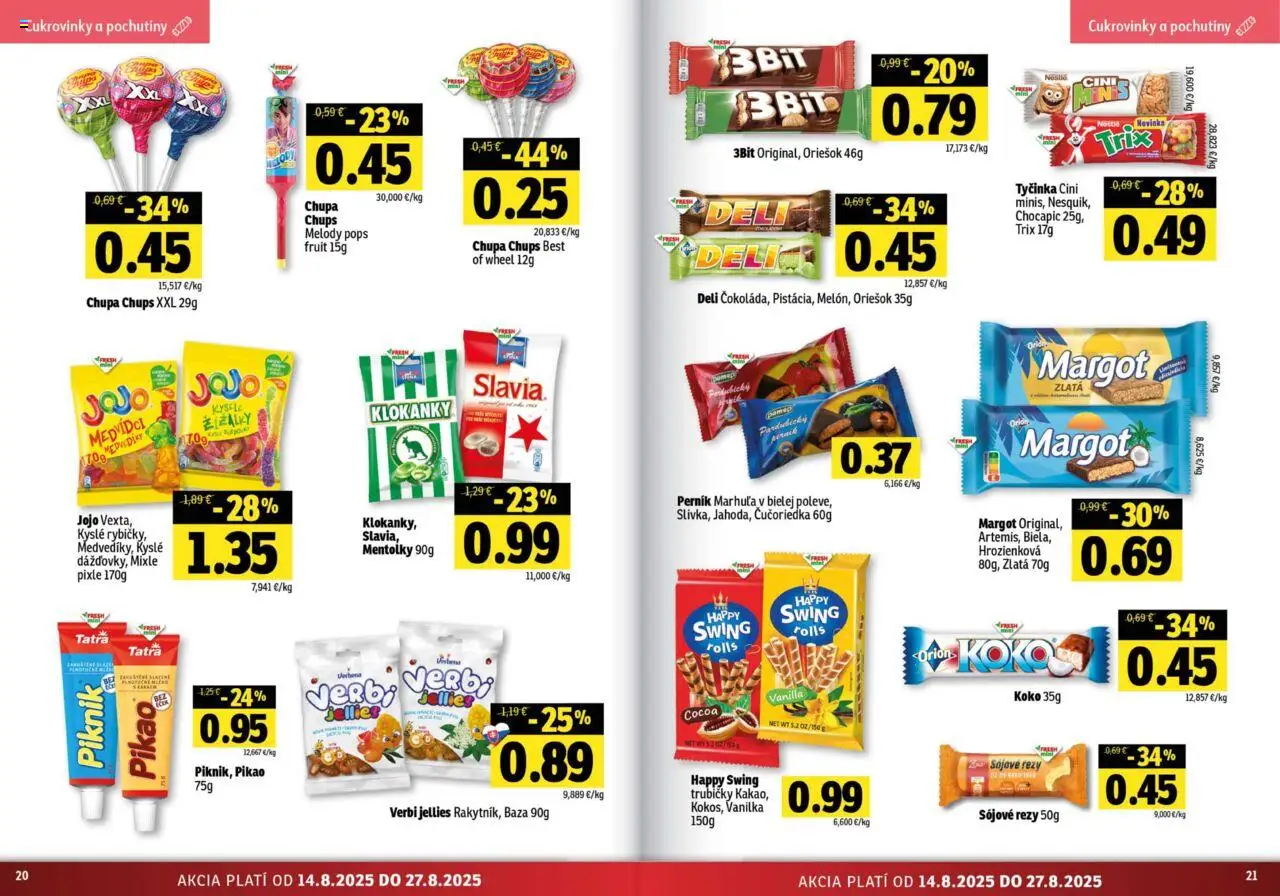 Fresh Stredné a západné Slovensko │ platný od 14.08.2025 | Strana: 11 | Produkty: Chocapic