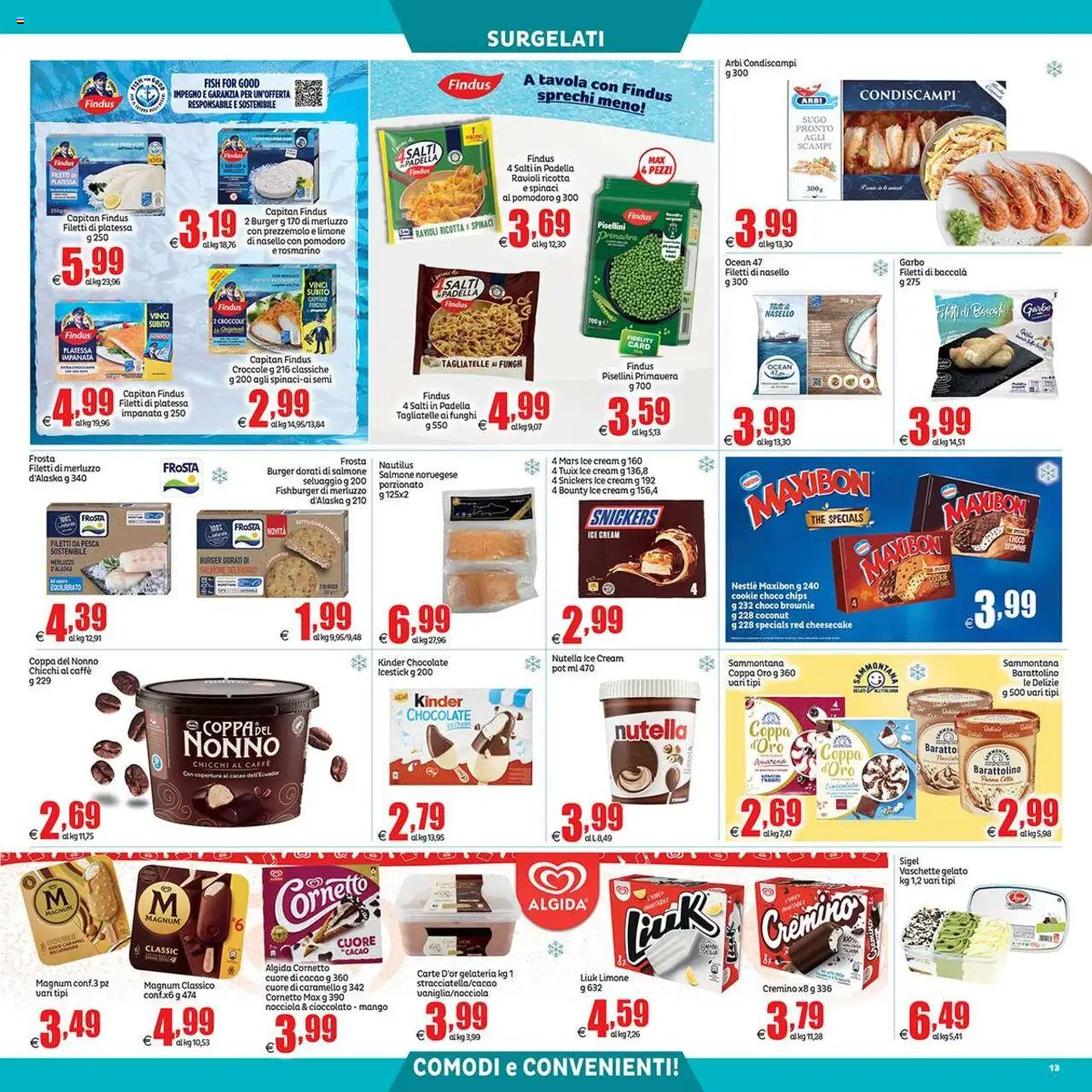 Volantino Elite Supermercati del 19.09.2025 | Pagina: 13 | Prodotti: Cioccolato, Pomodoro, Funghi, Sugo