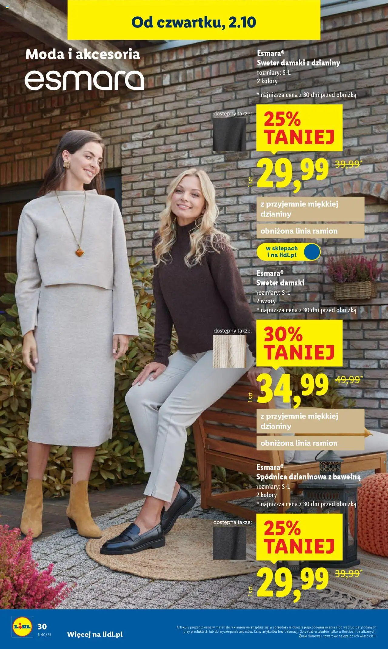 Lidl Katalog od 29.09.2025 | Strona: 40 | Produkty: Sweter