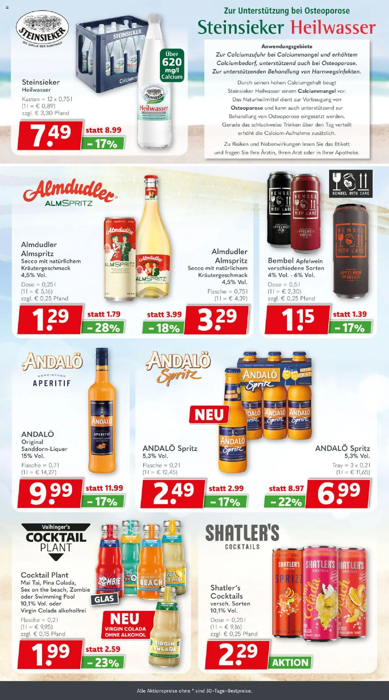 Getränkeland Prospekt 	 - gültig ab dem 21.07.2025 | Seite: 6 | Produkte: Sprite, Pfirsich, Saft