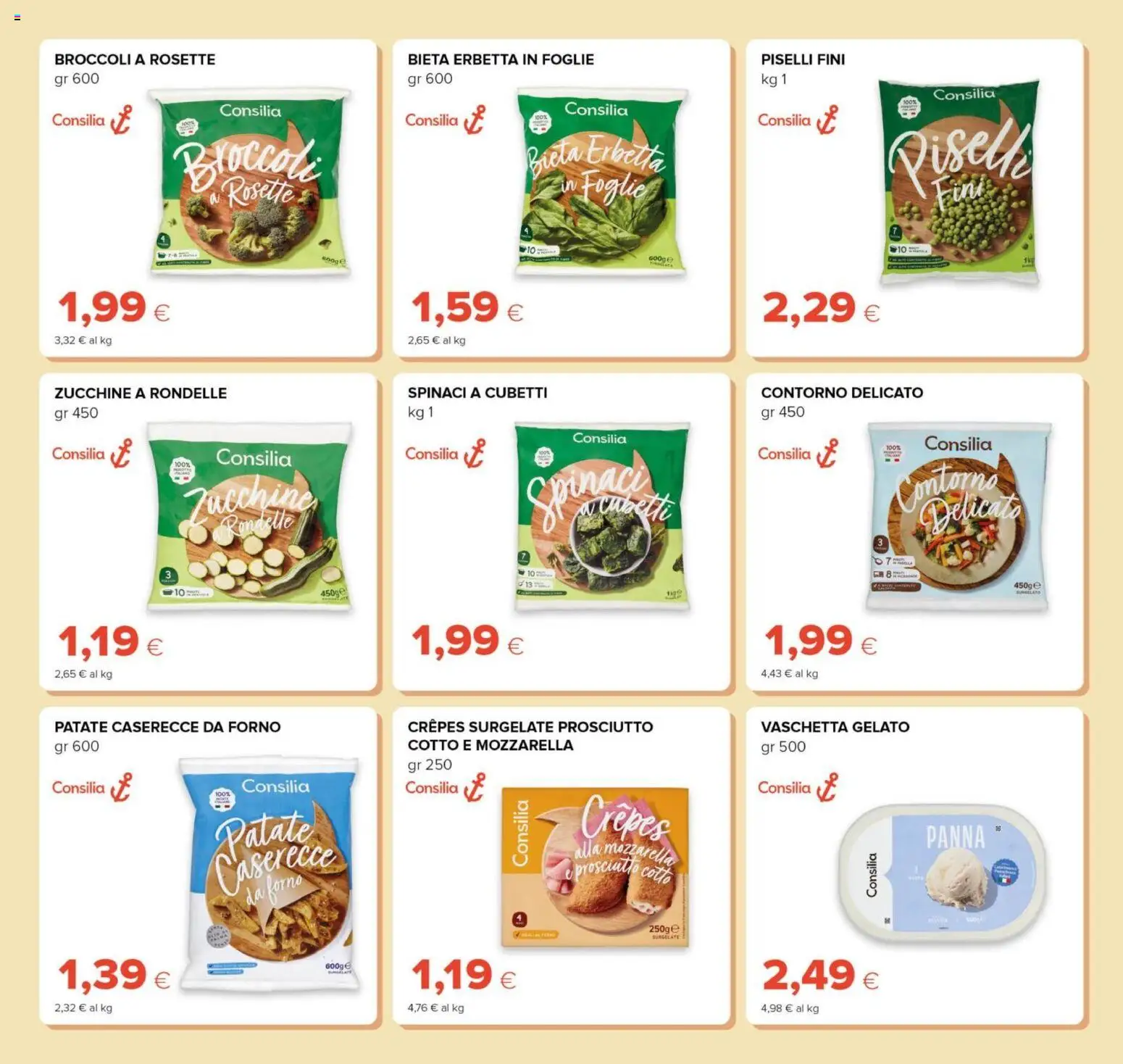Volantino Oasi del 23.04.2026 | Pagina: 13 | Prodotti: Patate, Mozzarella, Spinaci, Zucchine