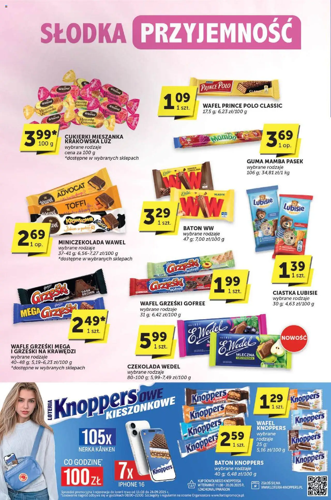 Groszek Gazetka - Katalog od 21.08.2025 | Strona: 20 | Produkty: Wafle, Czekolada, Cukierki, Ciastka