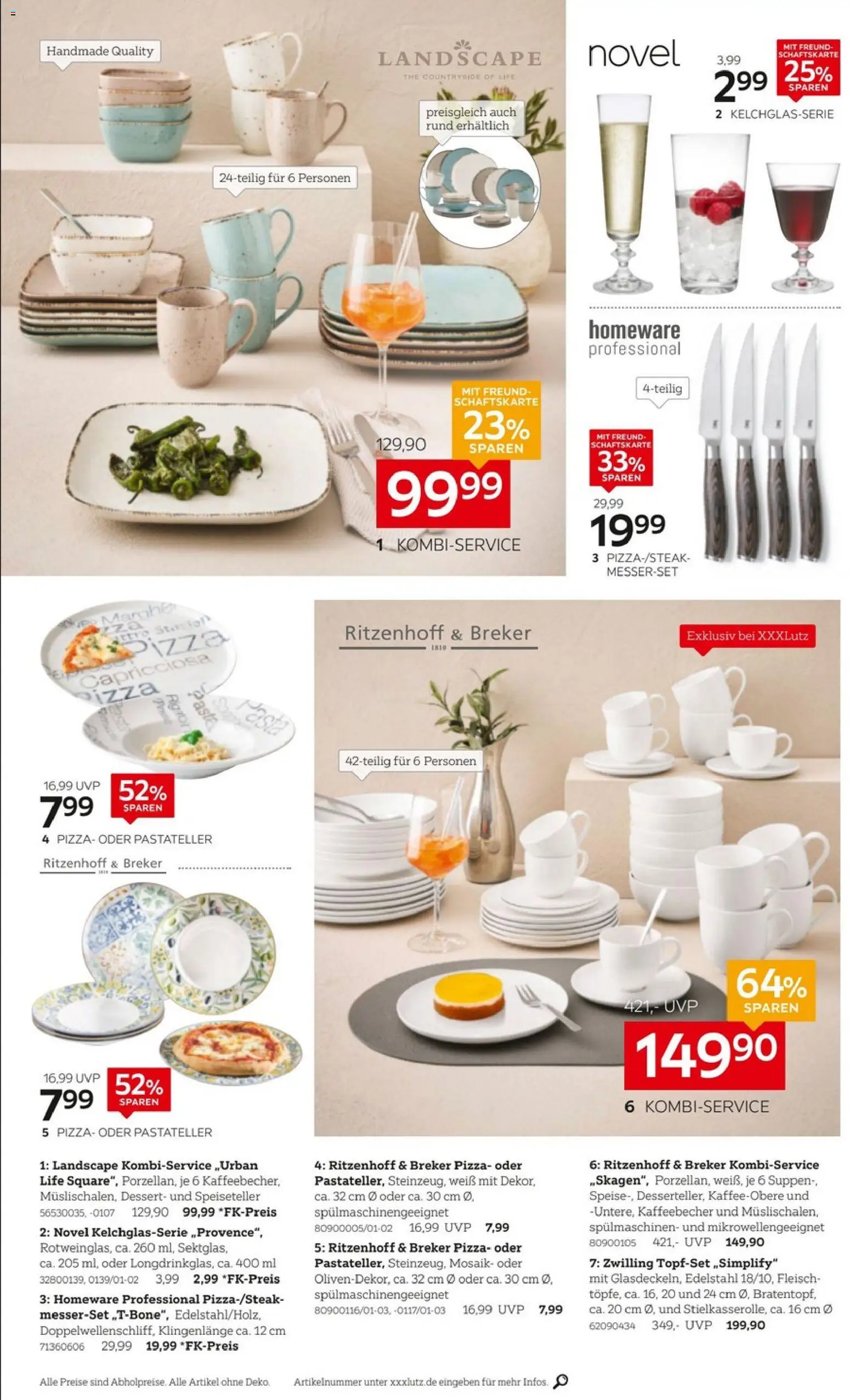 XXXLutz Wohnaccessoires – gültig ab 11.04.2026 | Seite: 2 | Produkte: Pasta, Pizza, Fleisch