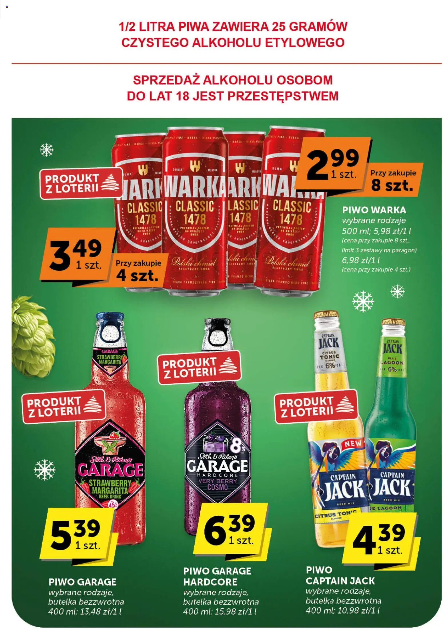 Groszek Gazetka od 27.11.2025 | Strona: 45 | Produkty: Warka, Piwo Warka, Piwo