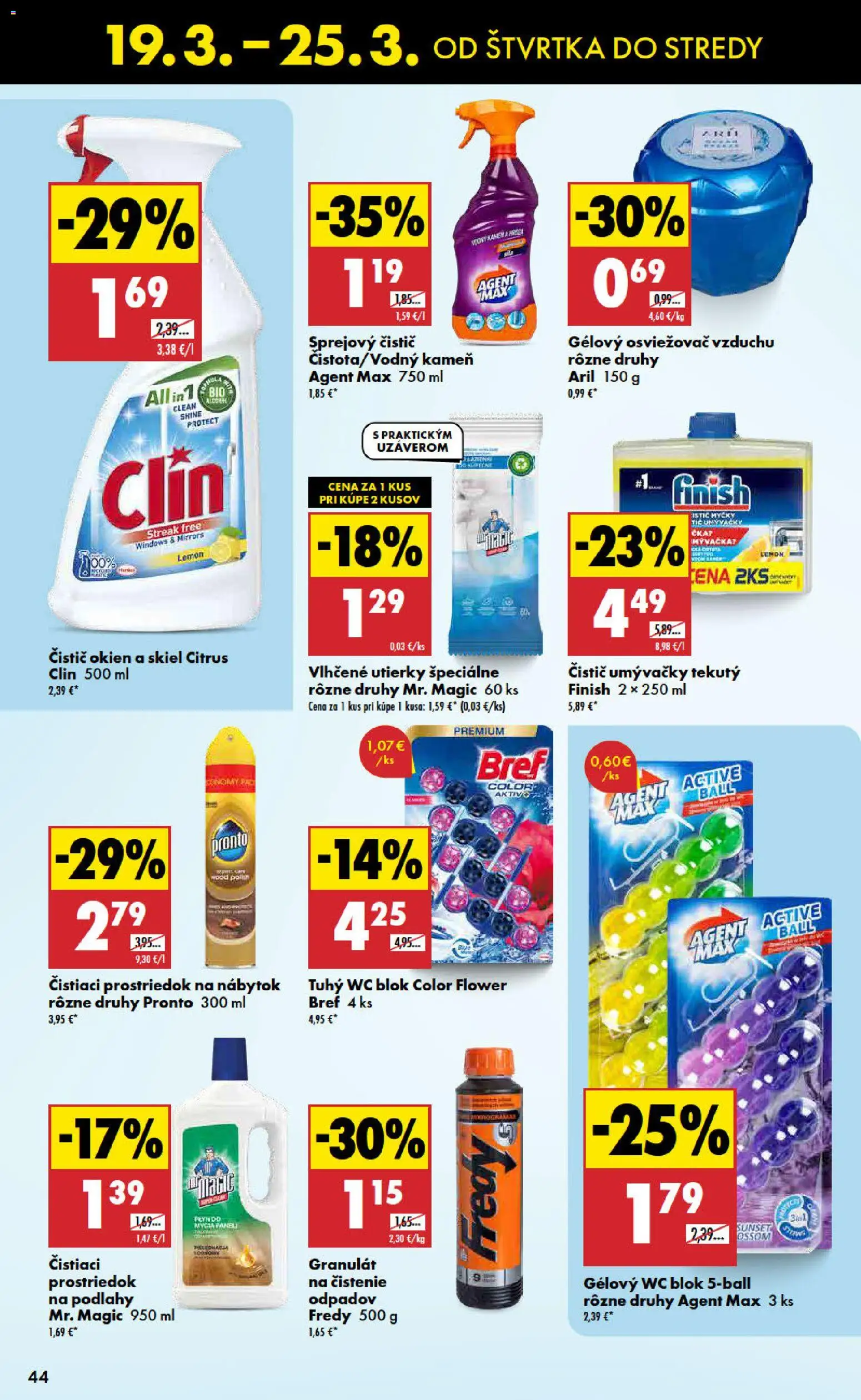 Nové Biedronka akcie – leták je platný od 19.03.2026 | Strana: 44 | Produkty: Nábytok, Osviežovač vzduchu, Čistič okien