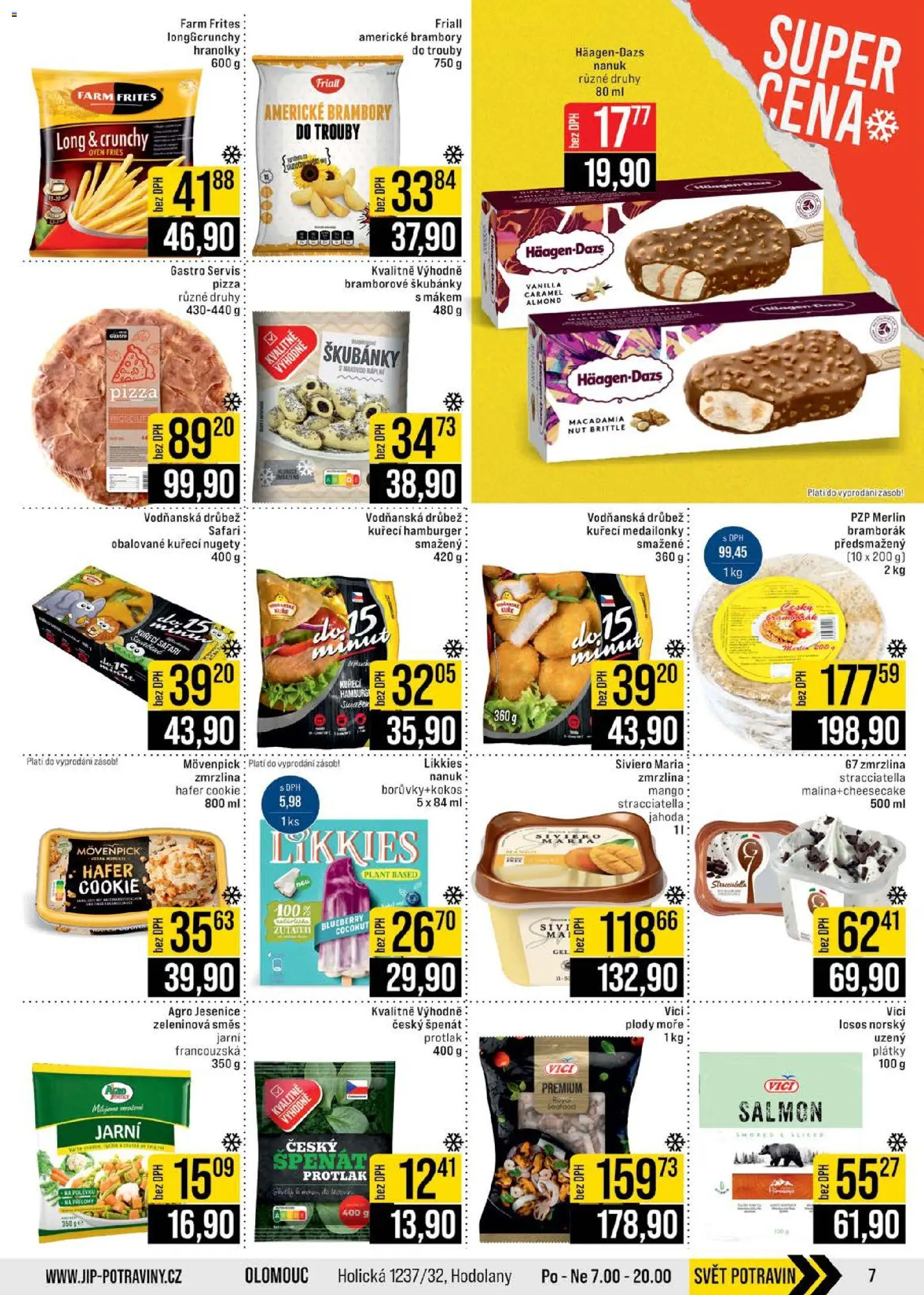 Jip leták - Cash & Carry od 14.01.2026 | Strana: 7 | Produkty: Hamburger, Pizza, Hranolky, Brambory