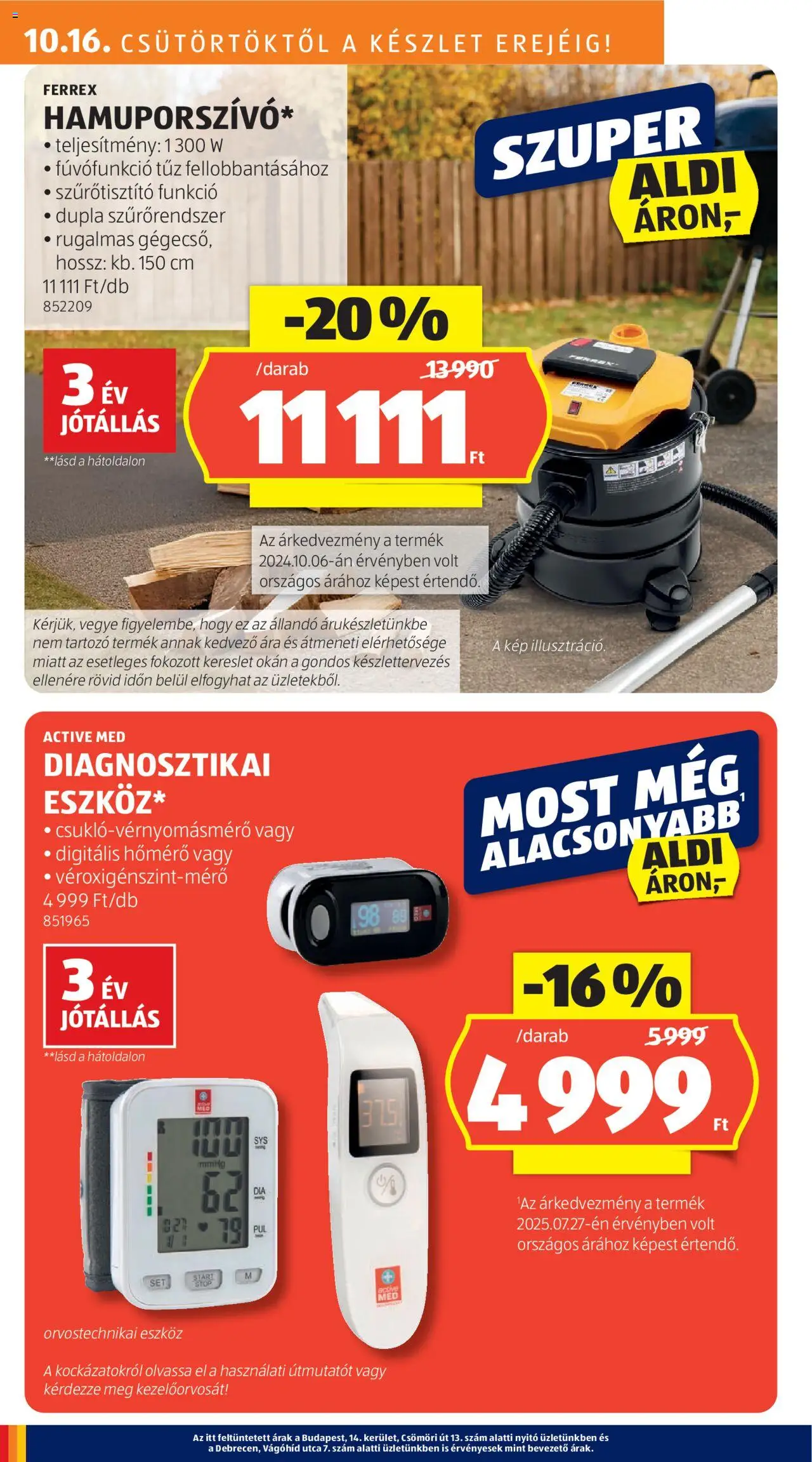 Aldi akciós ujság - amely érvényes a következő dátumtól: 16.10.2025 | Oldal: 4 | Termékek: Hőmérő