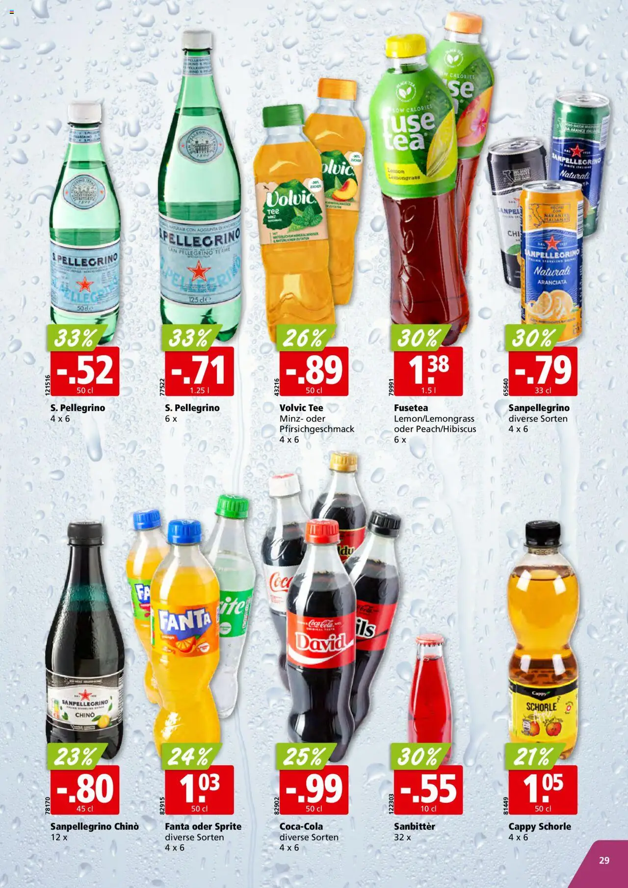 Aligro Aktionen ab 04.08.2025 | Seite: 29 | Produkte: Fanta, Sprite, Tee