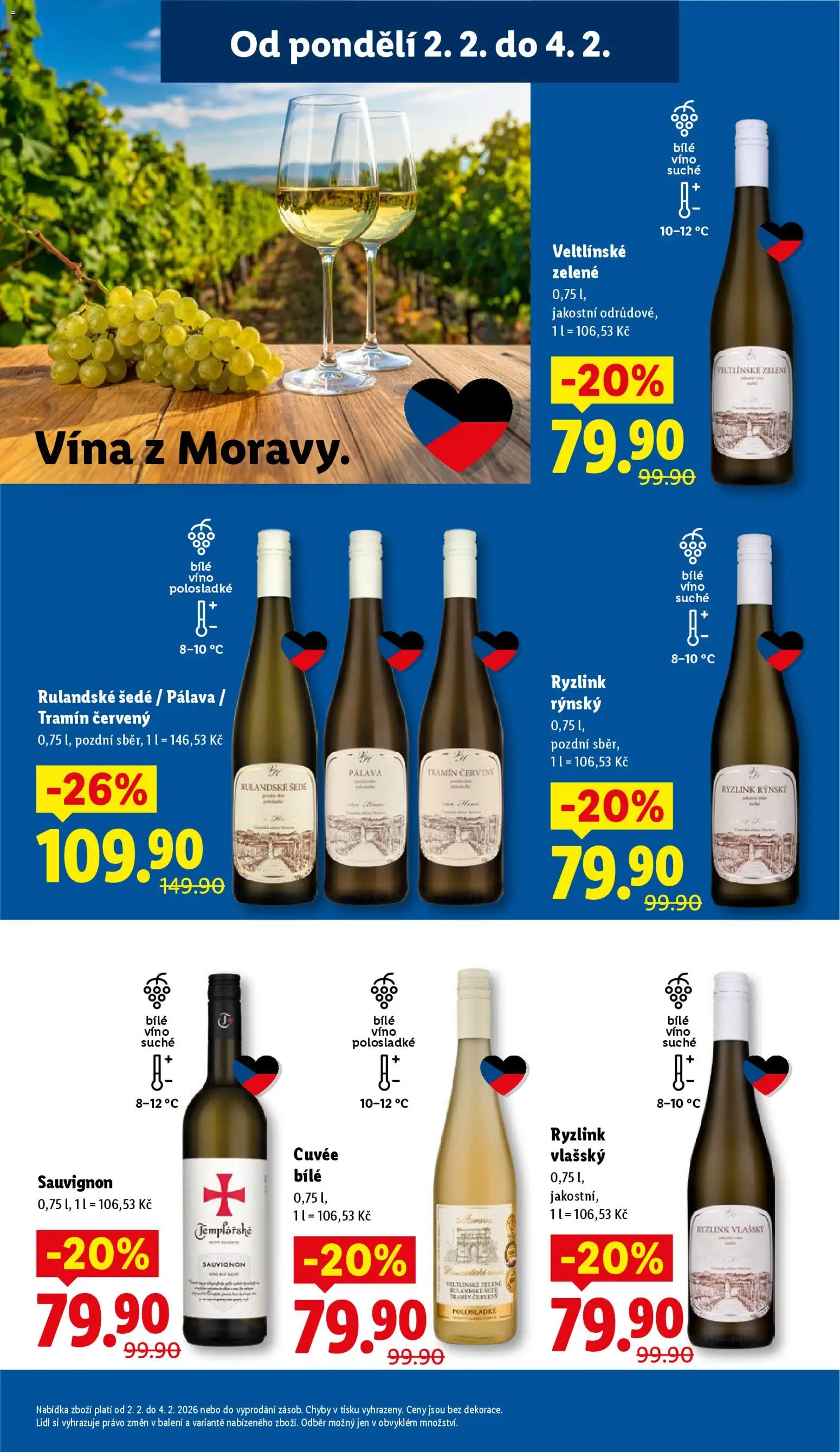 Lidl leták od 02.02.2026 | Strana: 25 | Produkty: Bílé víno, Víno, Polosladké víno, Tramín červený