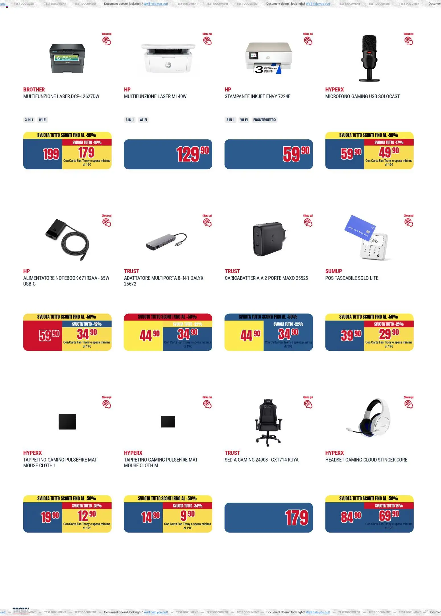 Volantino Trony del 15.01.2026 | Pagina: 4 | Prodotti: Notebook, Stampante, Adattatore, Sedia