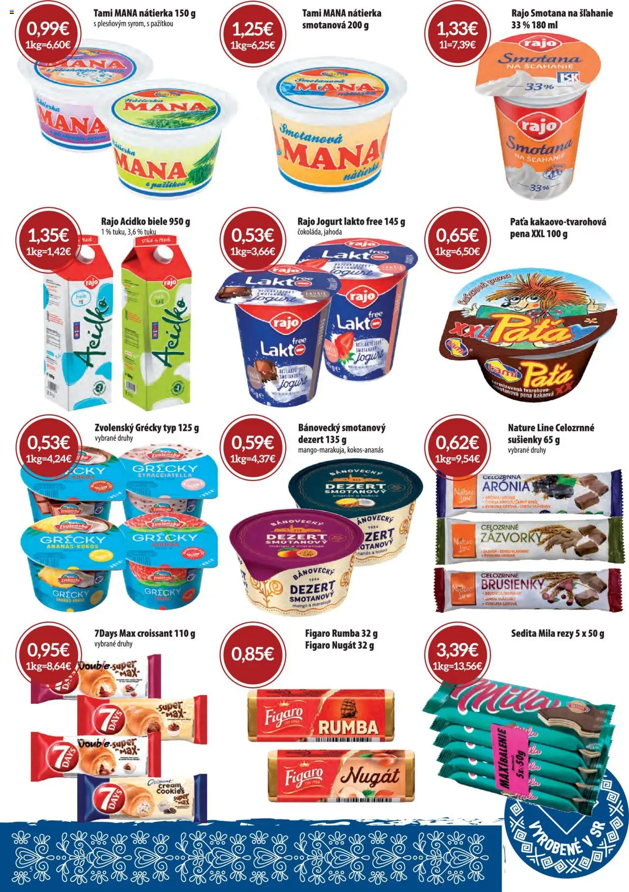 CBA Komfos leták │ platný od 03.07.2025 | Strana: 5 | Produkty: Jogurt, Croissant, Ananás, Mila