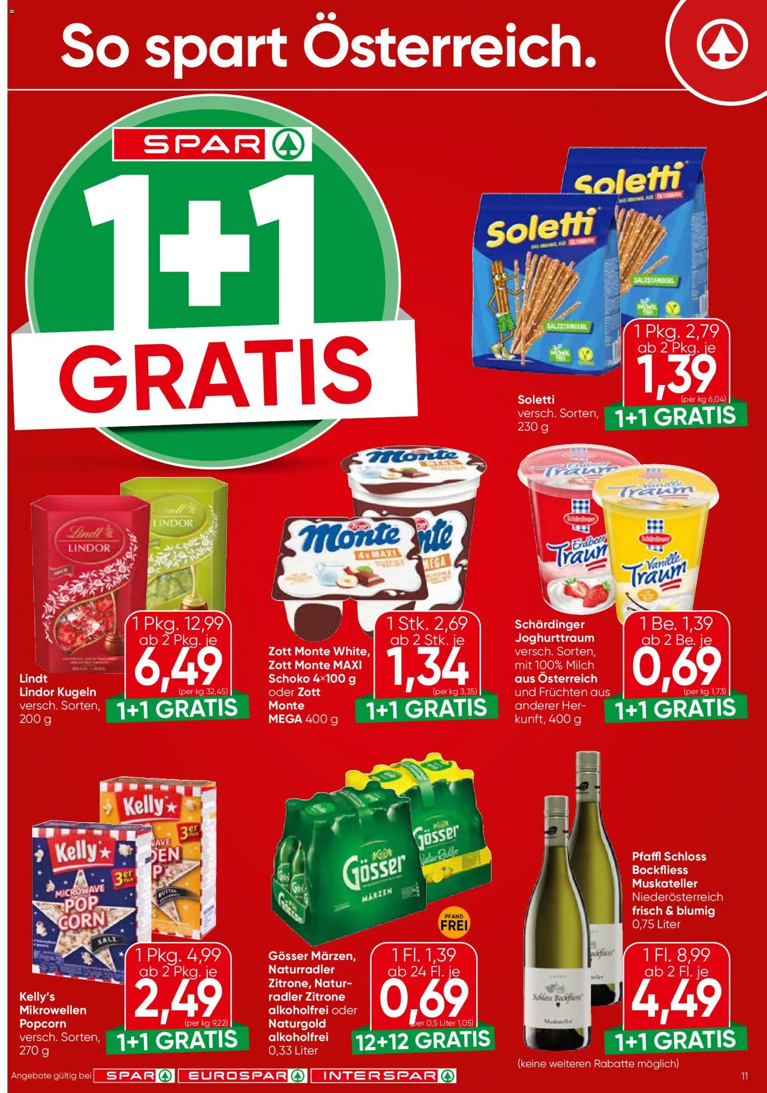 Spar Flugblatt - Steiermark gültig ab 30.10.2025 | Seite: 11 | Produkte: Salz, Zitrone, Milch