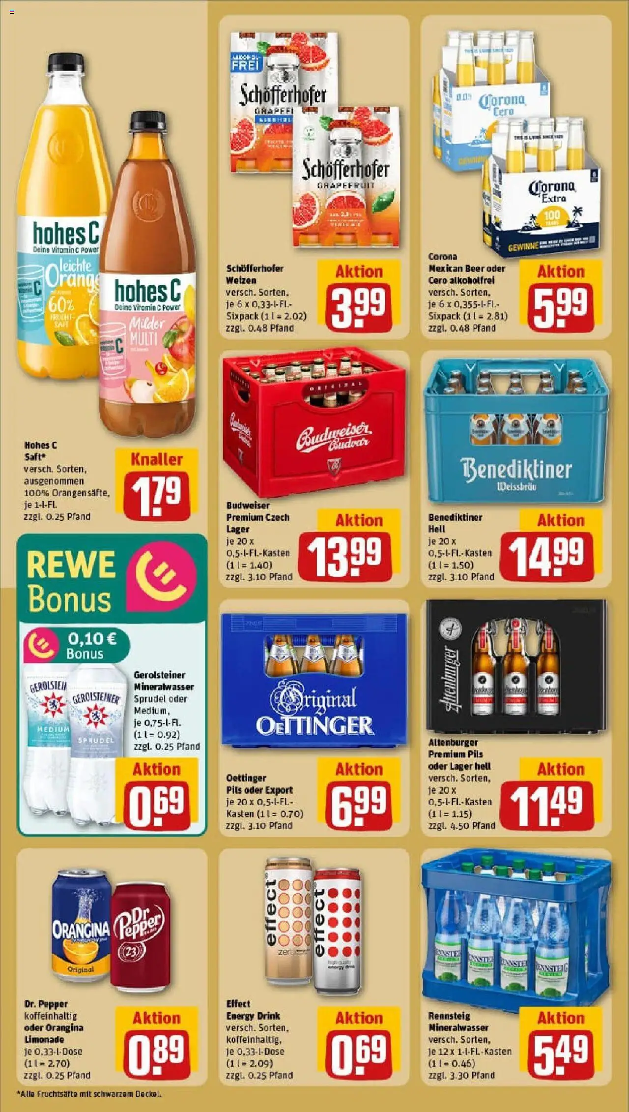 Rewe prospekt Sollstedt	 - gültig ab dem 06.07.2025 | Seite: 20 | Produkte: Limonade, Grapefruit, Saft, Gerolsteiner